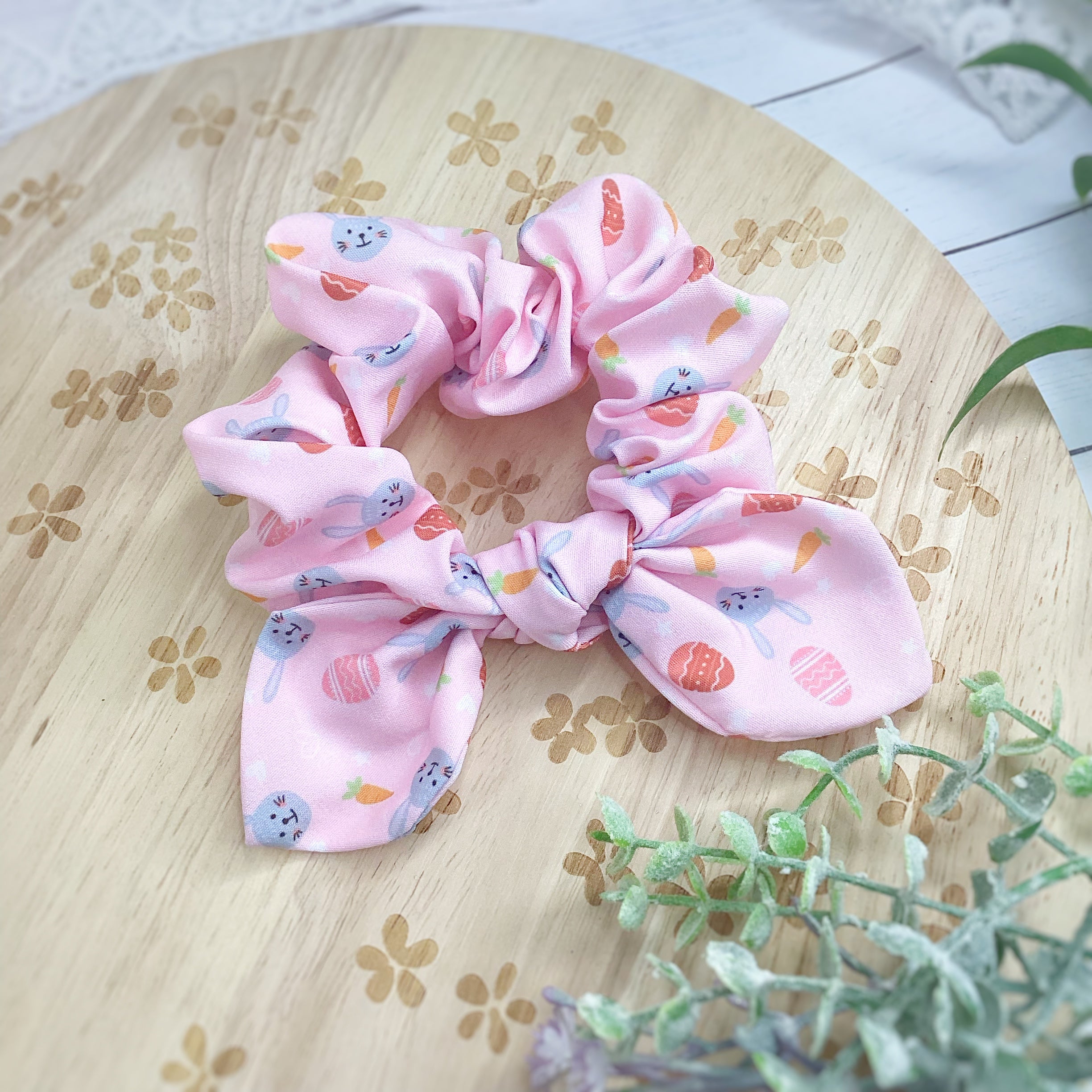 Bunnies and Eggs Bow Strip and Scrunchie Collection