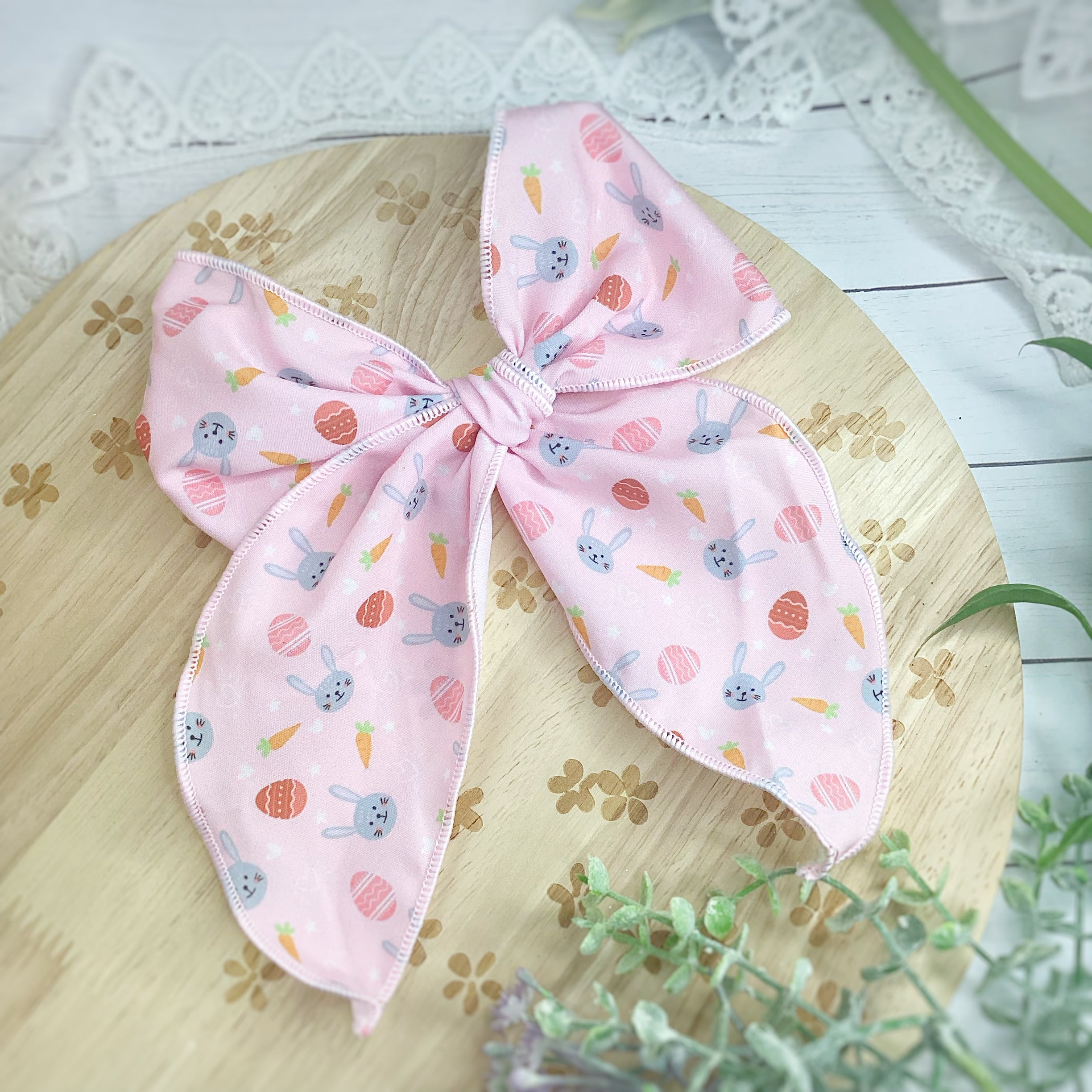 Bunnies and Eggs Bow Strip and Scrunchie Collection