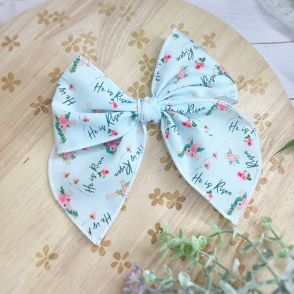 He Is Risen Bow Strip, Headband and Scrunchie Collection