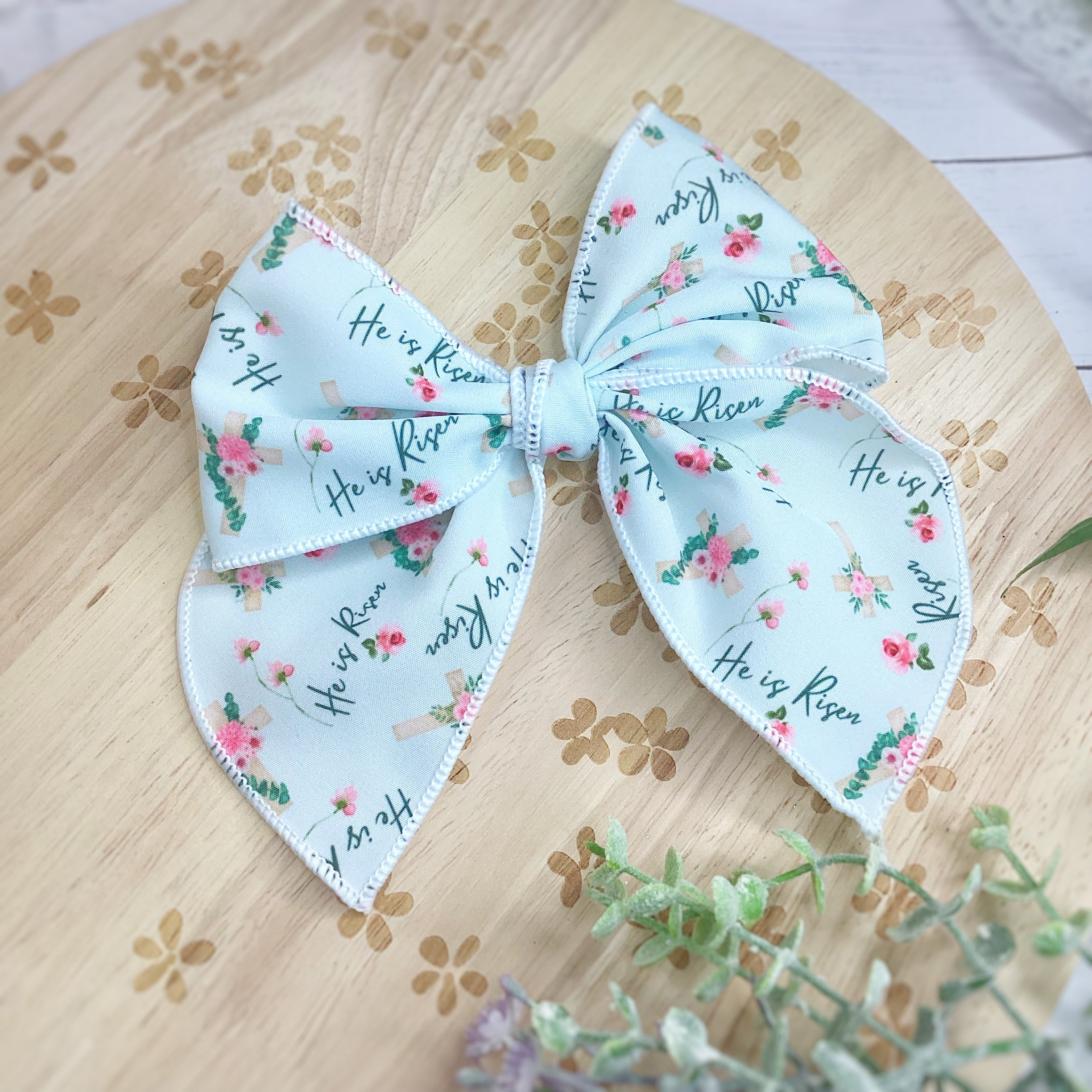He Is Risen Bow Strip, Headband and Scrunchie Collection