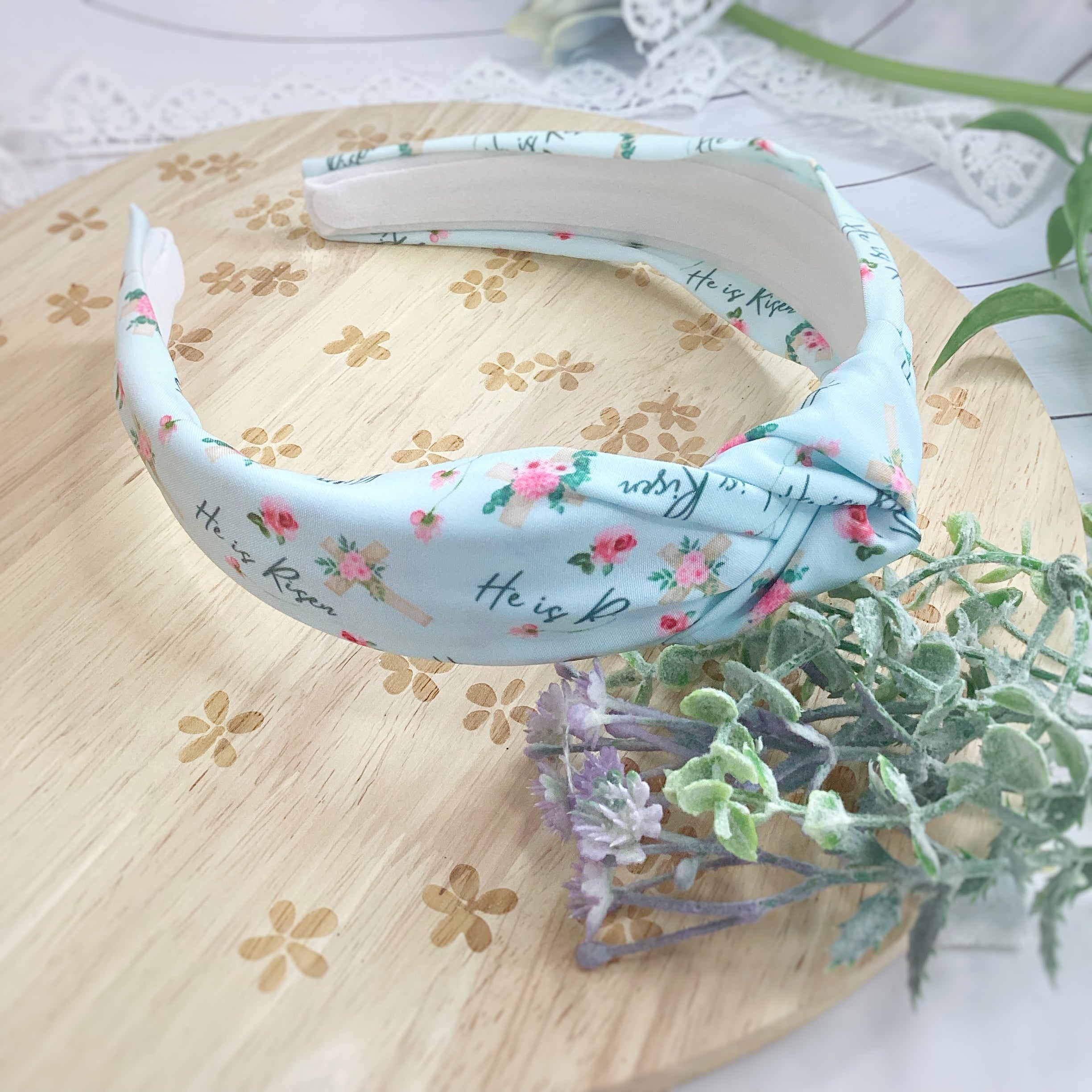 He Is Risen Bow Strip, Headband and Scrunchie Collection