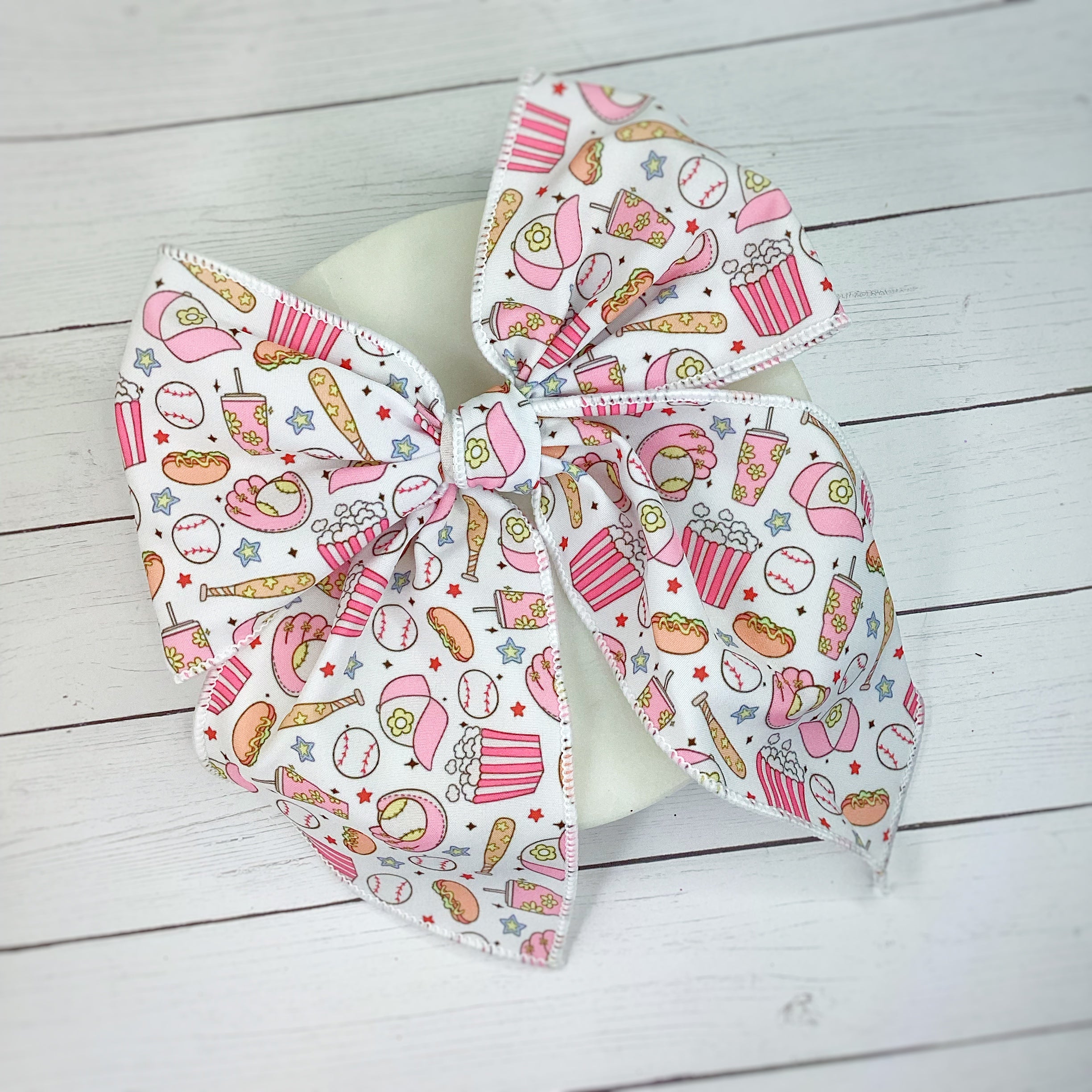 Ballgame Bow Strip and Scrunchie Collection