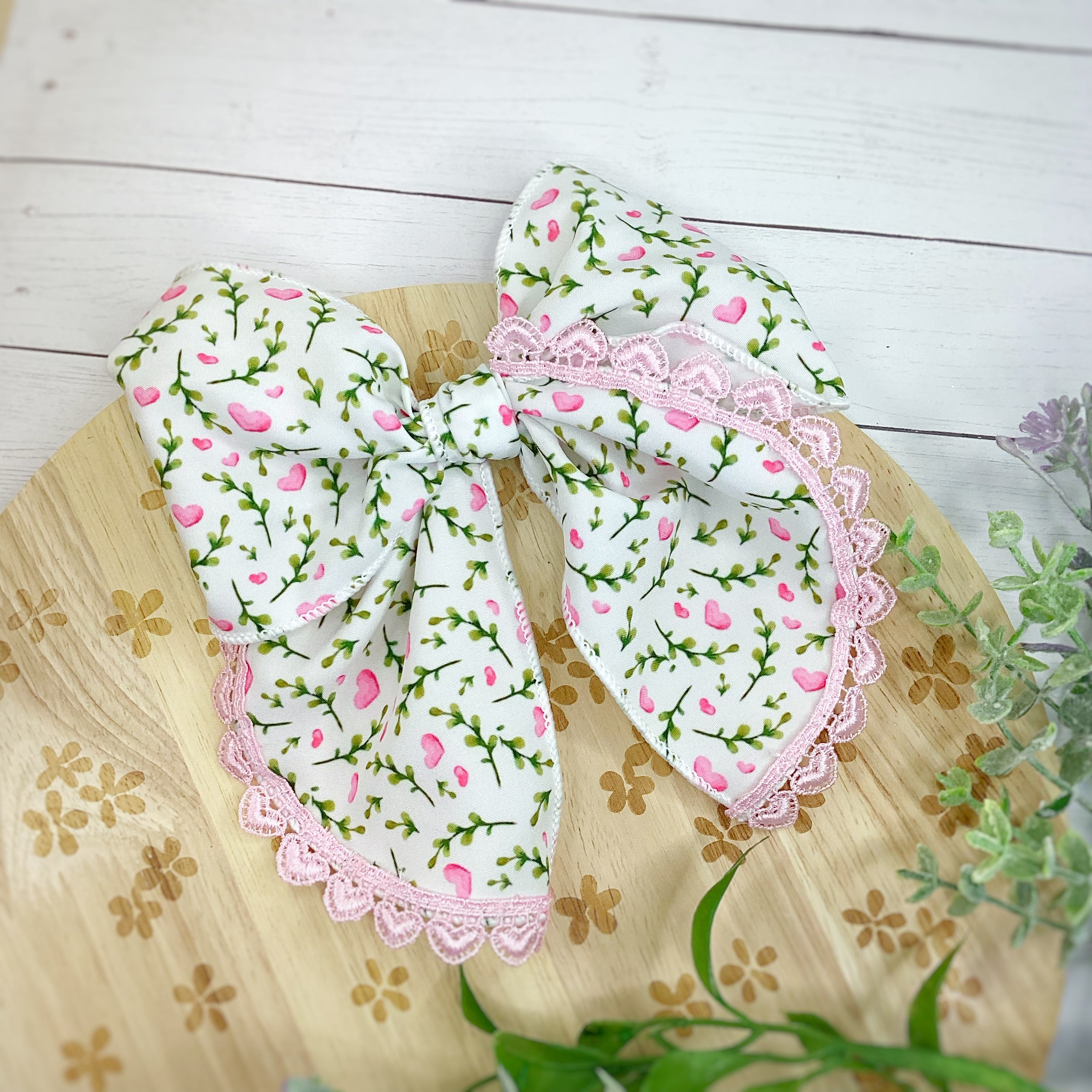 Garden of Love Bow Strip and Scrunchie Collection