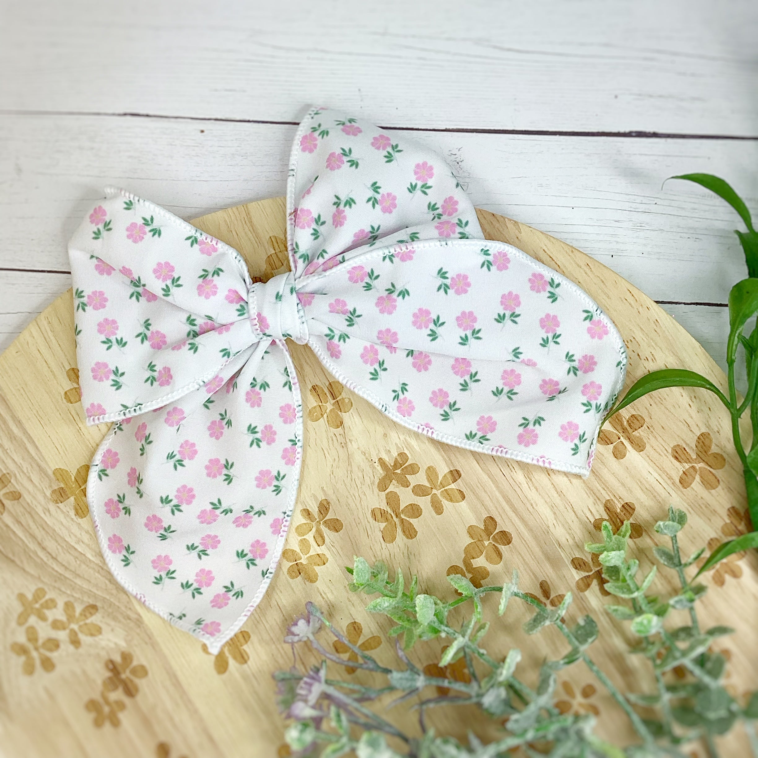 Chinoise Rose Bow Strip and Scrunchie Collection