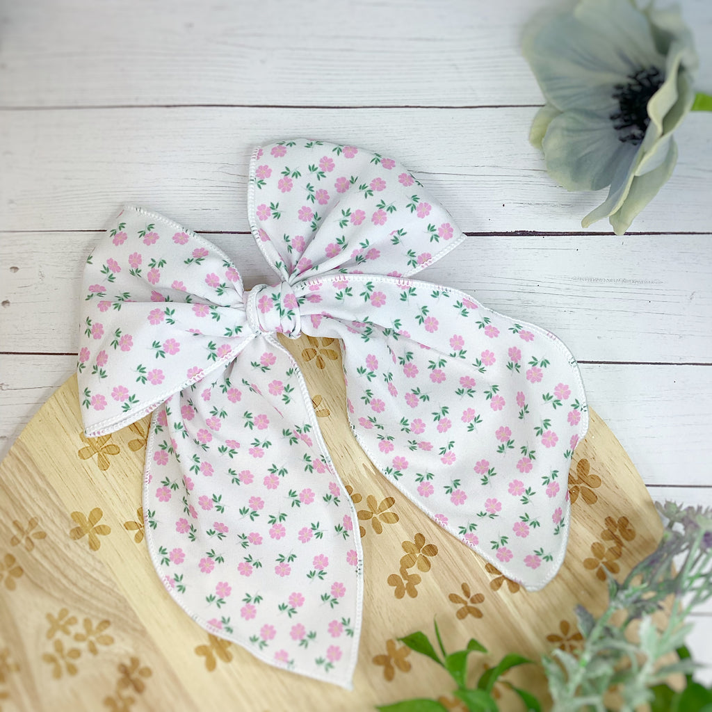 Chinoise Rose Bow Strip and Scrunchie Collection