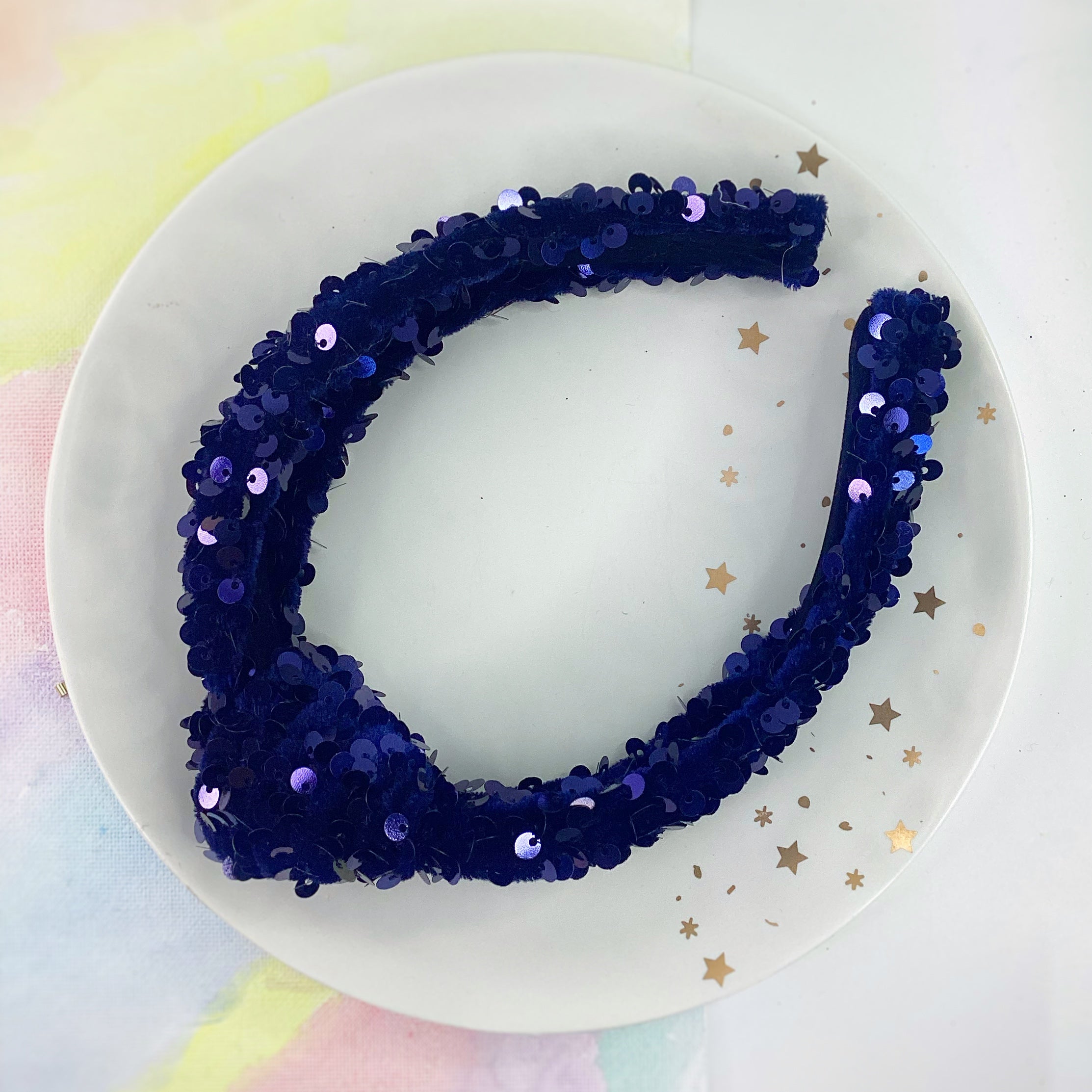 Velvet Sequin Knot Top Headband Collection