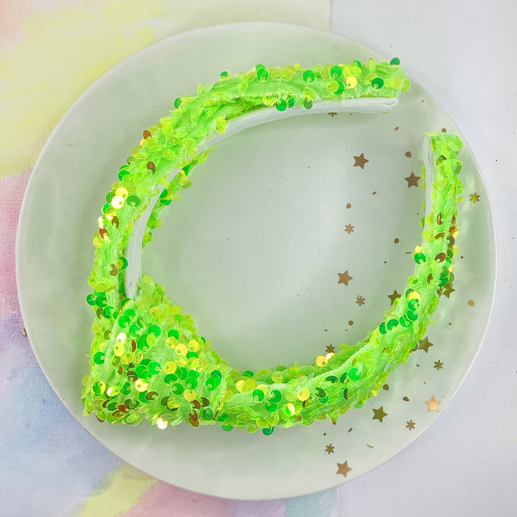 Velvet Sequin Knot Top Headband Collection