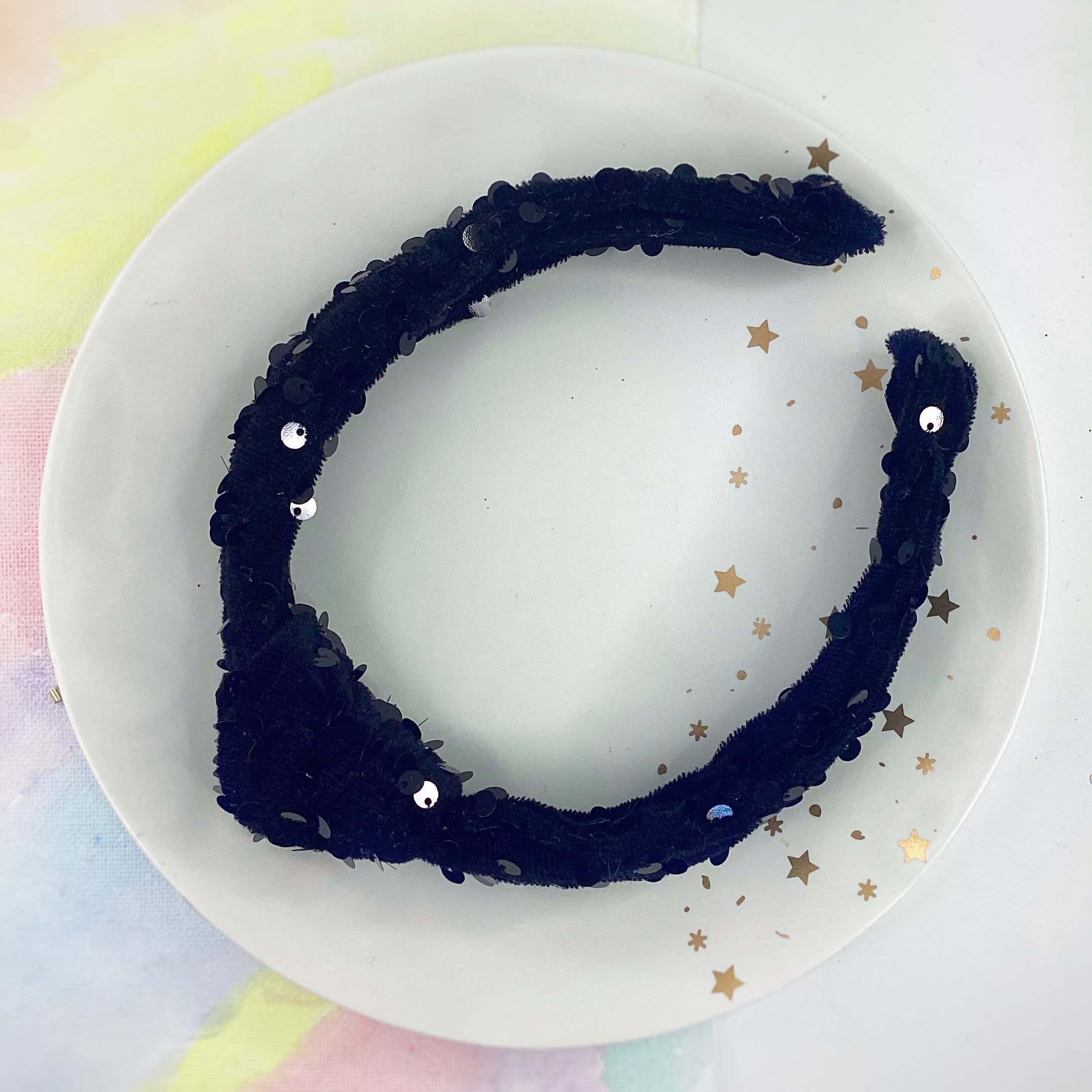 Velvet Sequin Knot Top Headband Collection