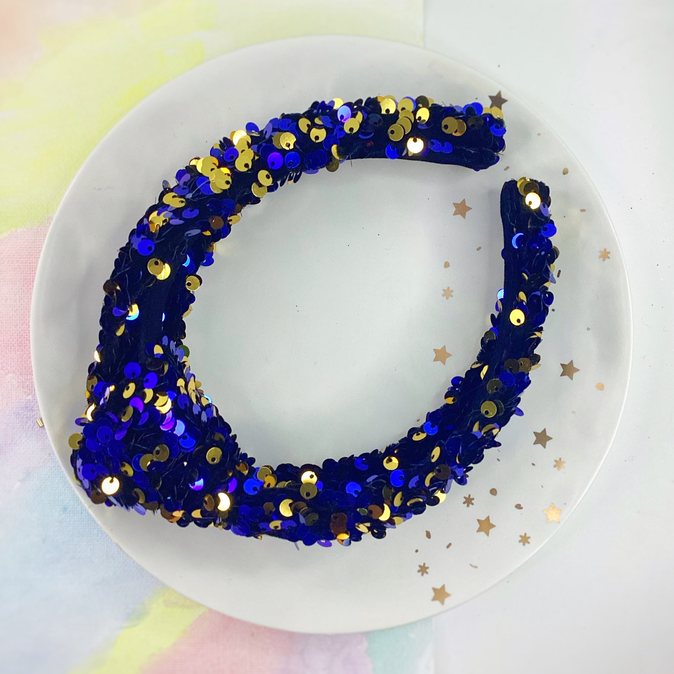 Velvet Sequin Knot Top Headband Collection
