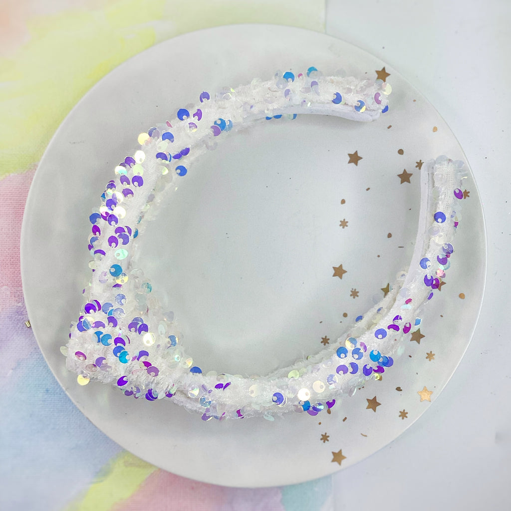 Velvet Sequin Knot Top Headband Collection