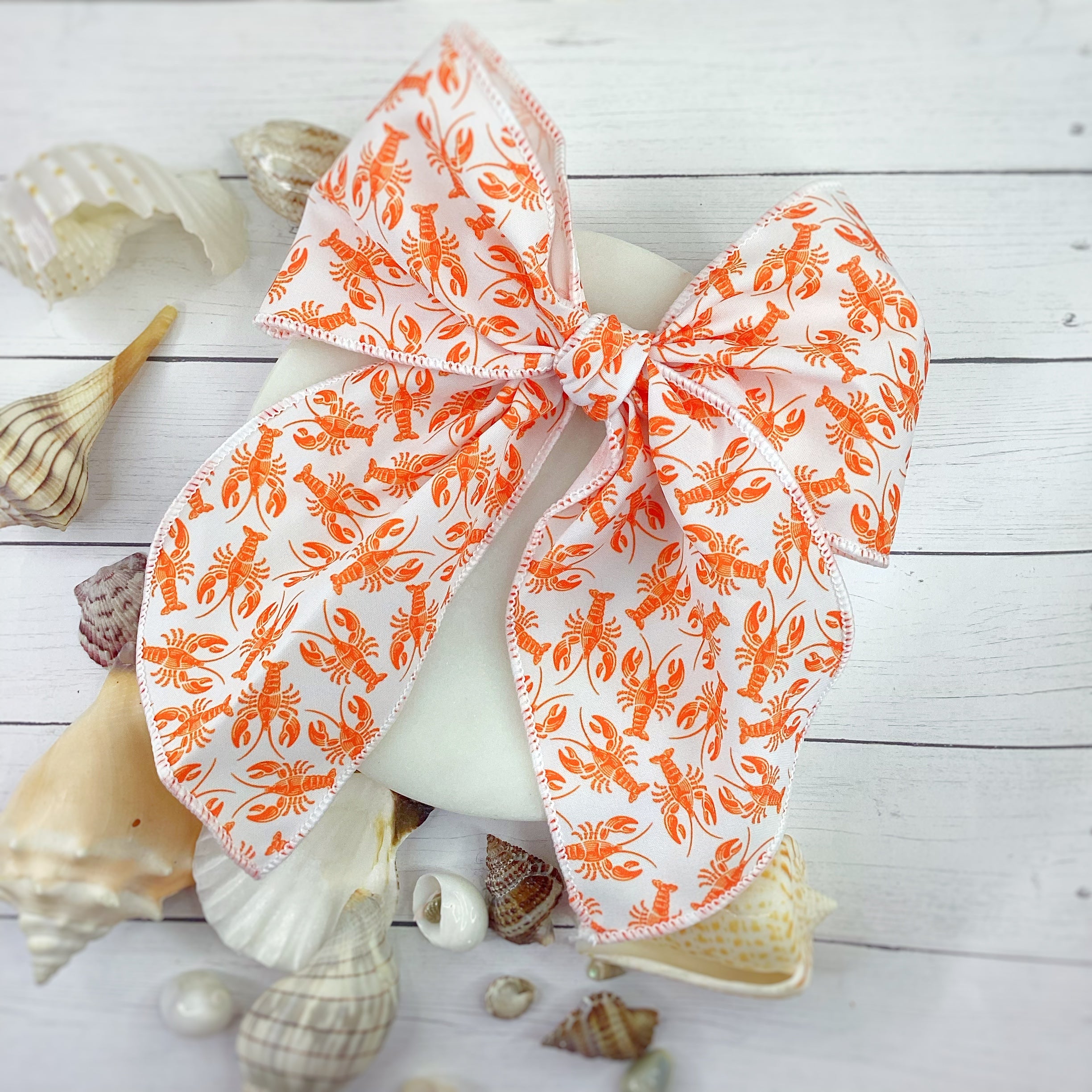 Lobster Fest Bow Strip, Headband and Scrunchie Collection