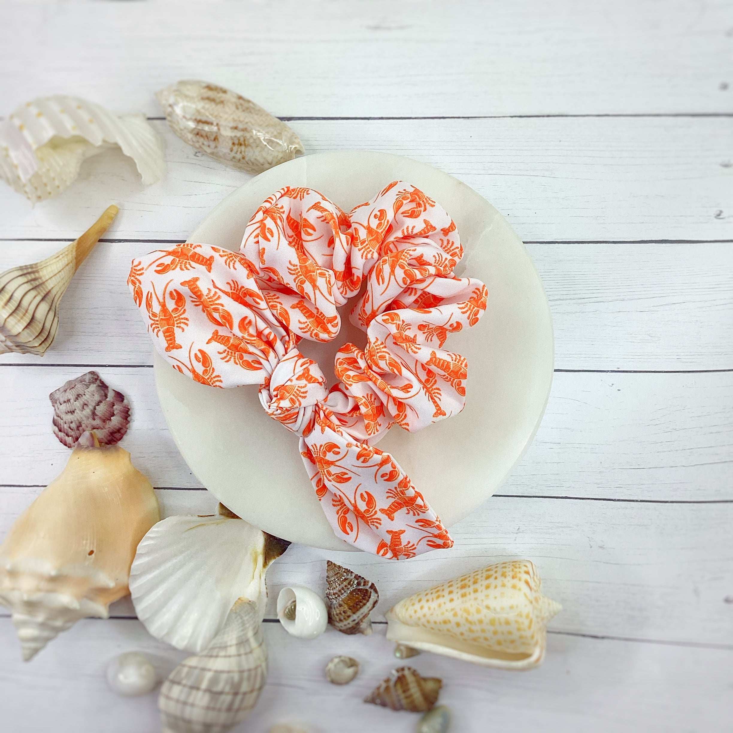 Lobster Fest Bow Strip, Headband and Scrunchie Collection