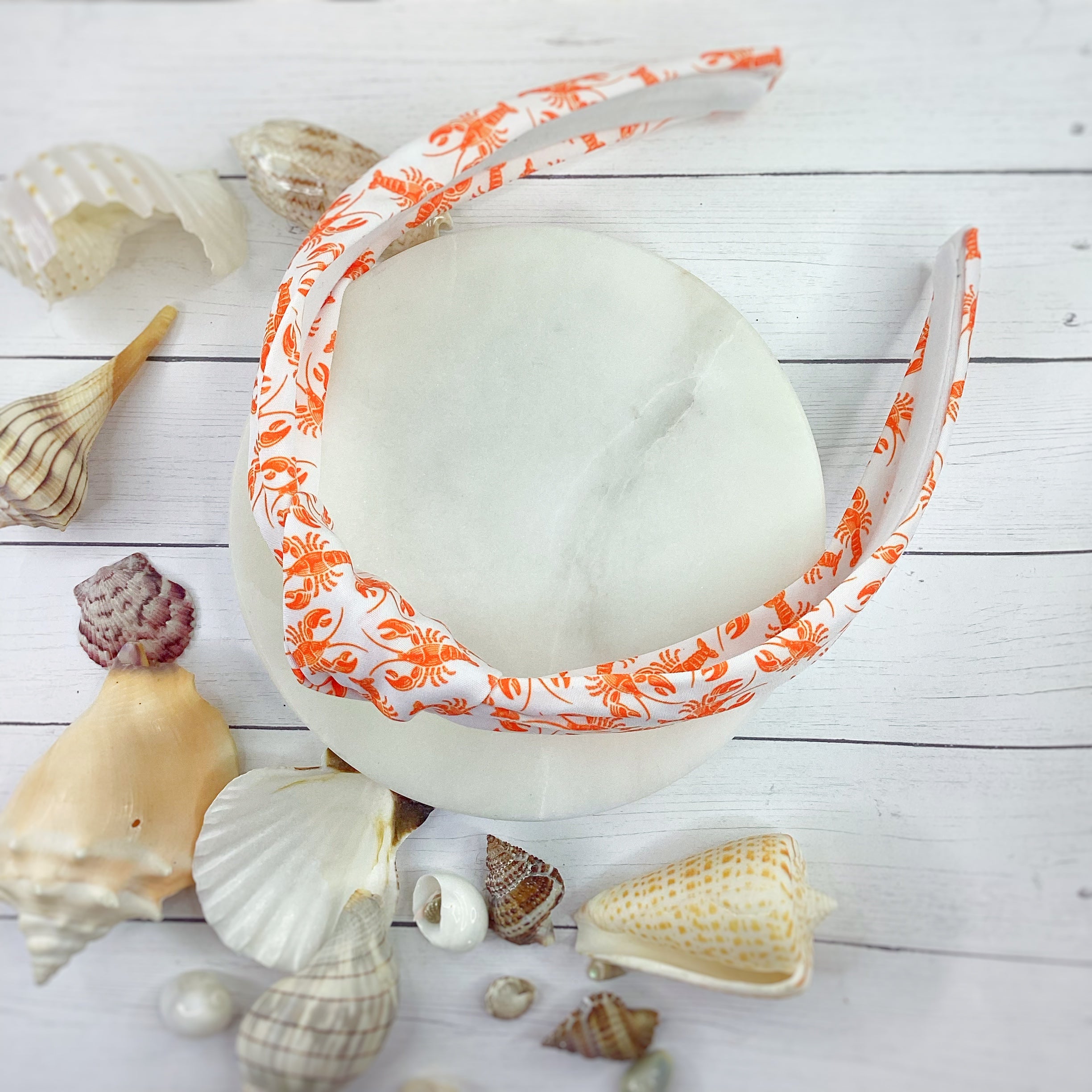 Lobster Fest Bow Strip, Headband and Scrunchie Collection