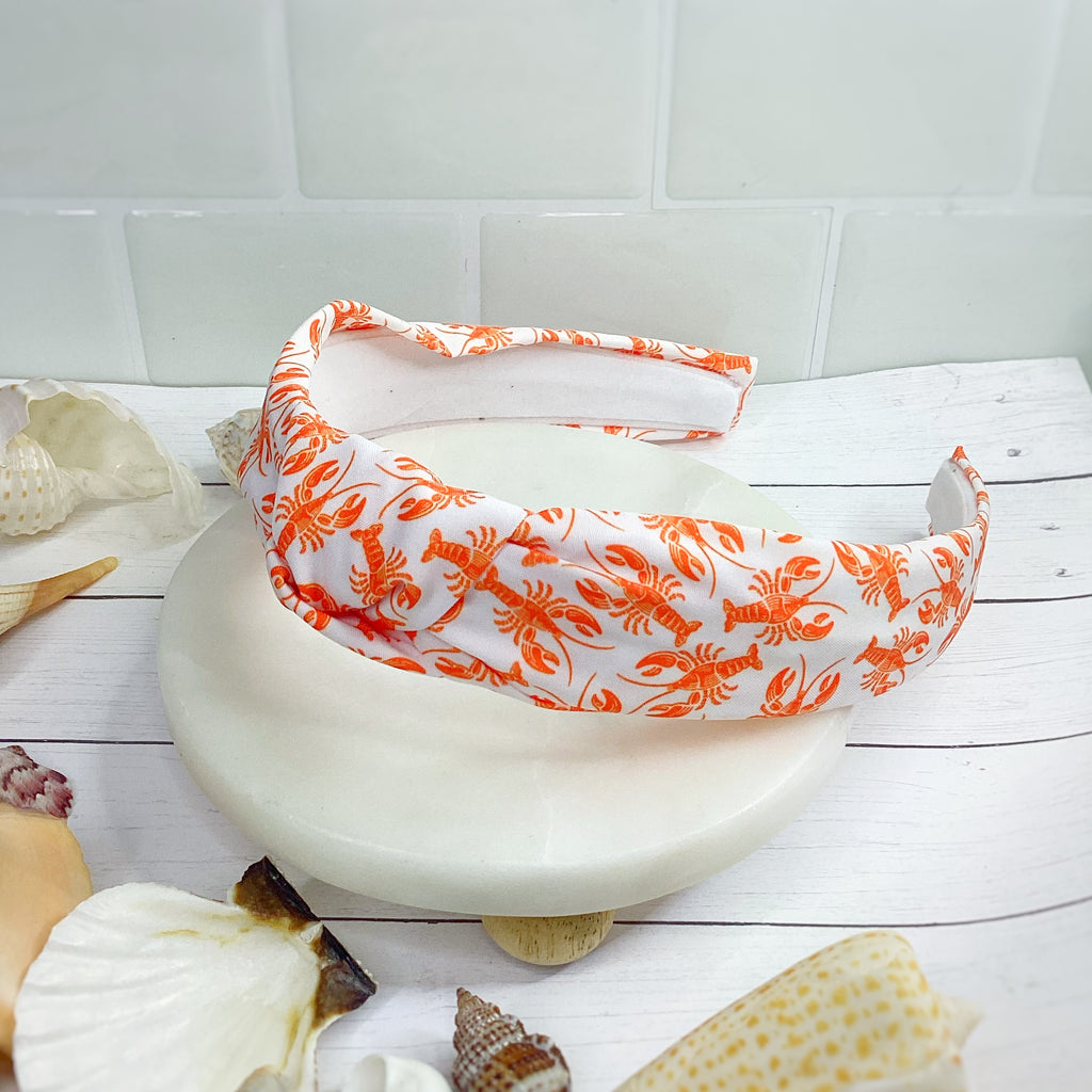 Lobster Fest Bow Strip, Headband and Scrunchie Collection