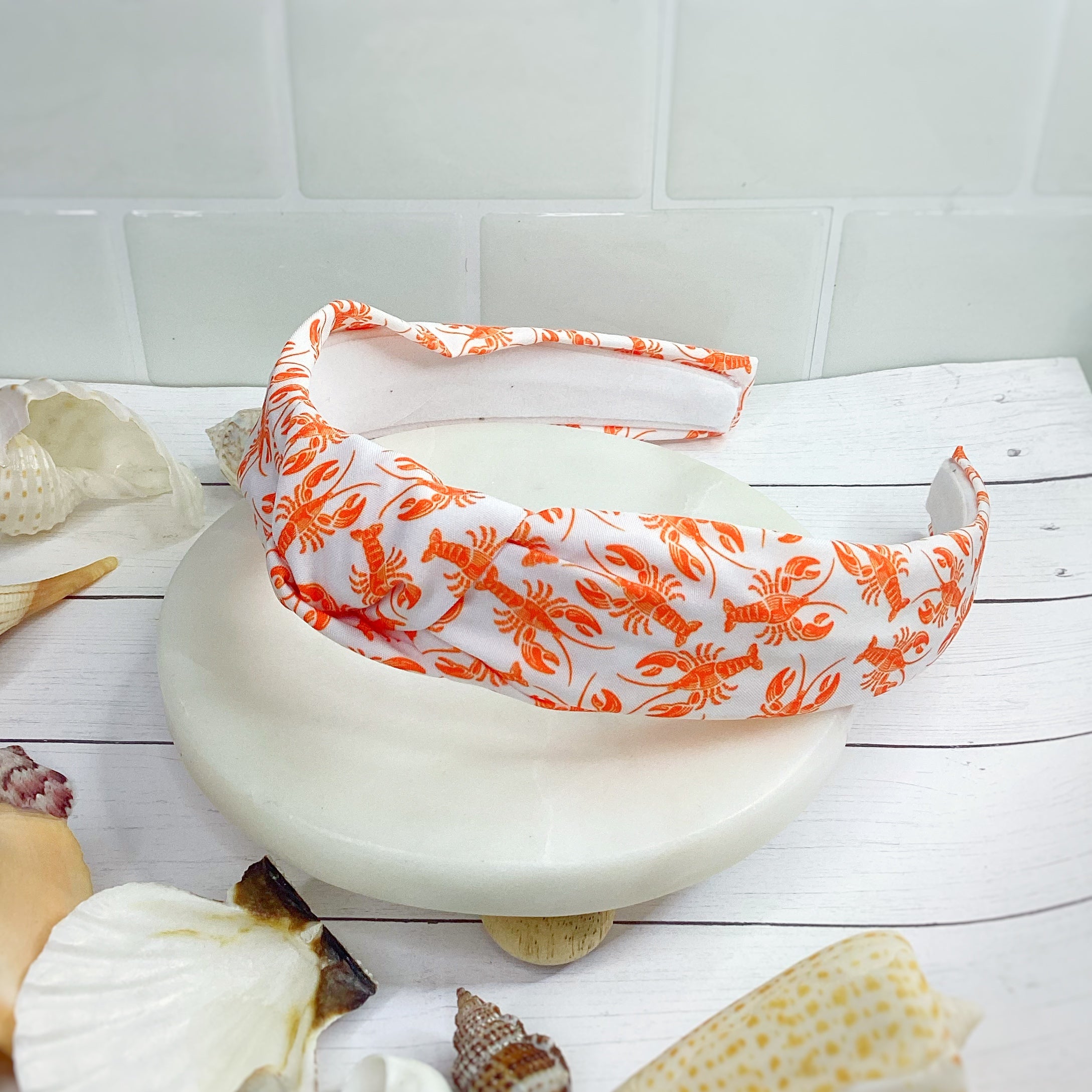 Lobster Fest Bow Strip, Headband and Scrunchie Collection