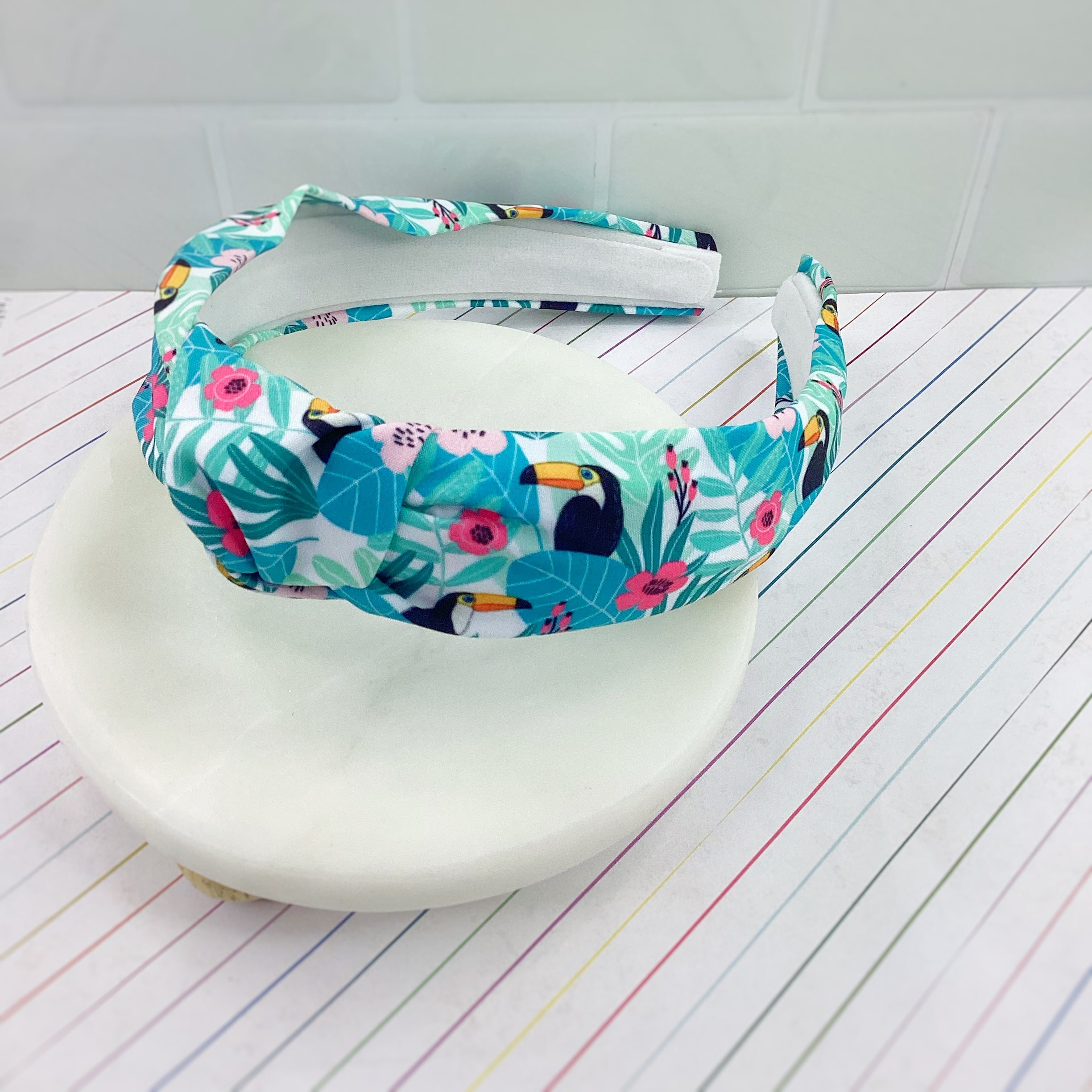 Tropical Toucan Coquette Bow, Headband and Scrunchie Collection