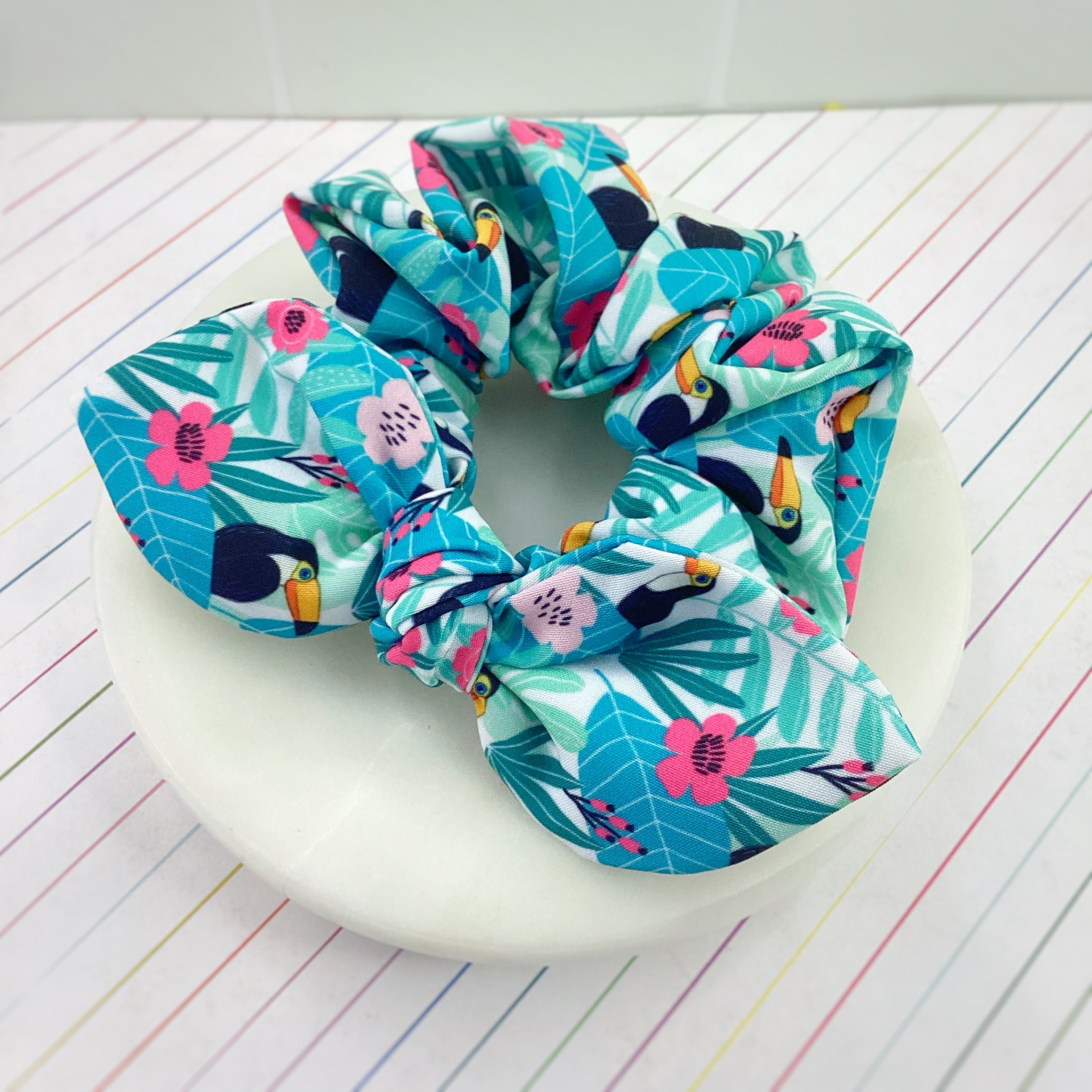 Tropical Toucan Coquette Bow, Headband and Scrunchie Collection