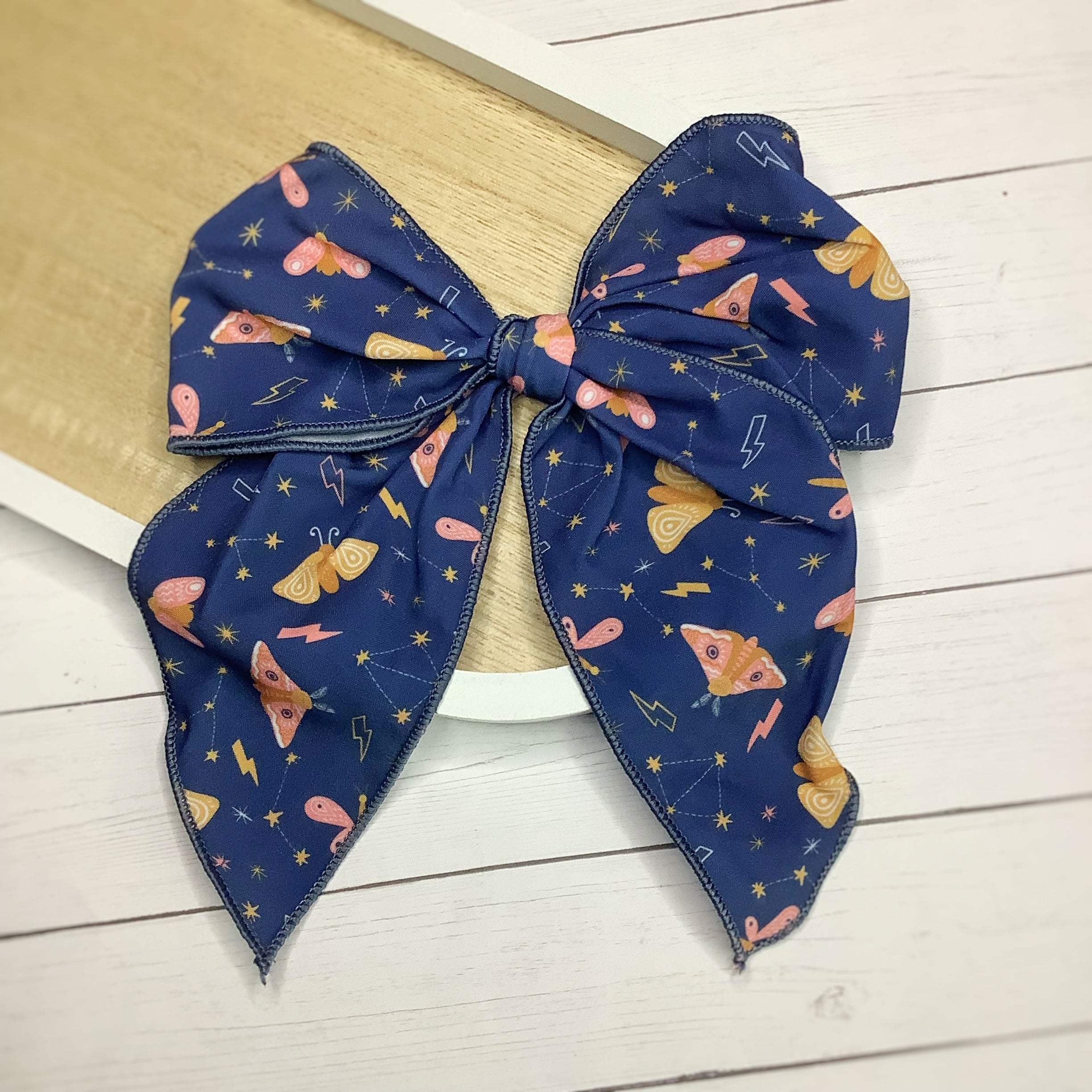 Celestial Moths Bow Strip, Headband and Scrunchie Collection