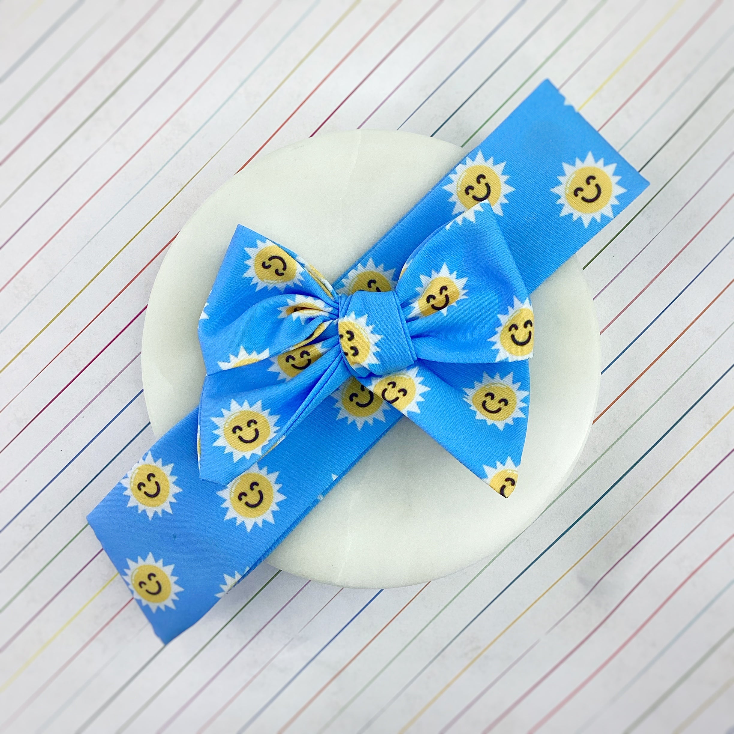 Sunny Day Bow Strip and Scrunchie Collection