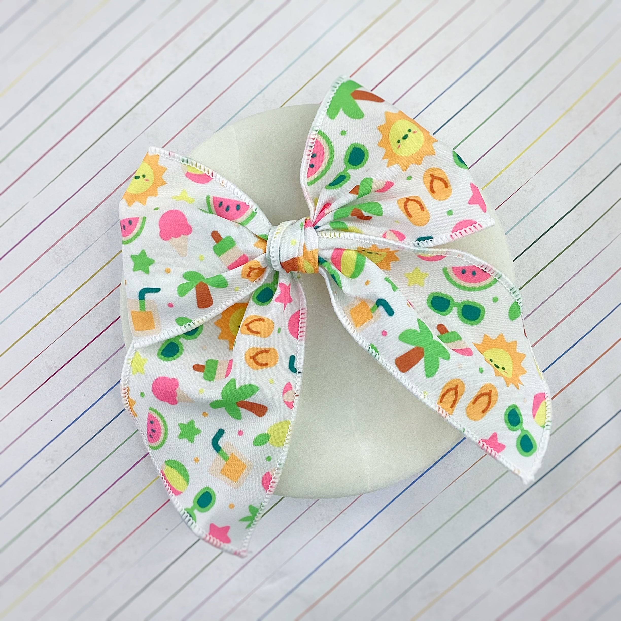 Summer Fun Bow Strip and Scrunchie Collection