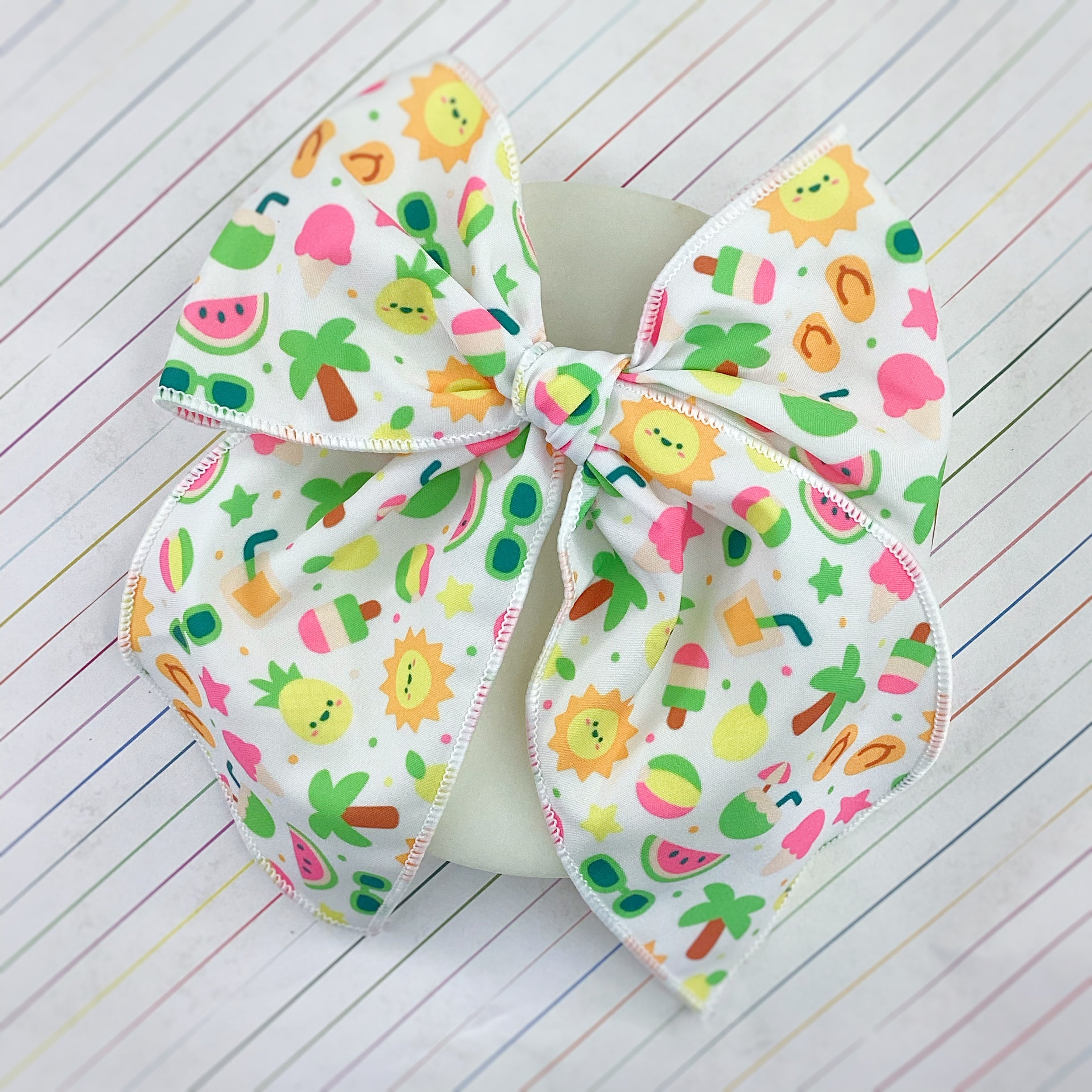 Summer Fun Bow Strip and Scrunchie Collection