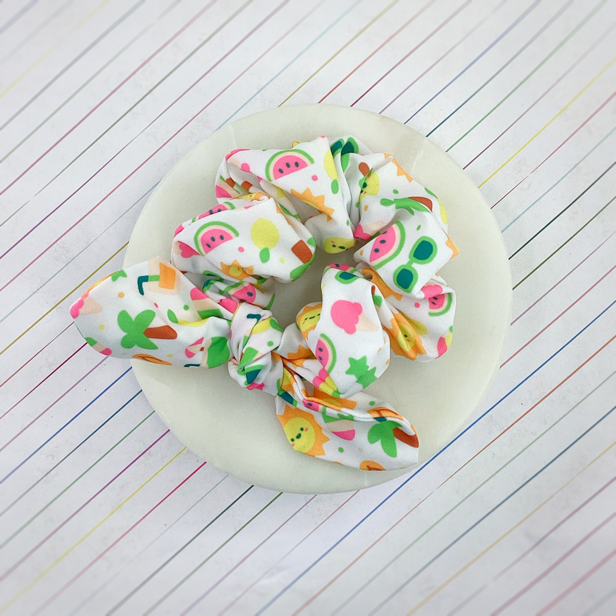 Summer Fun Bow Strip and Scrunchie Collection