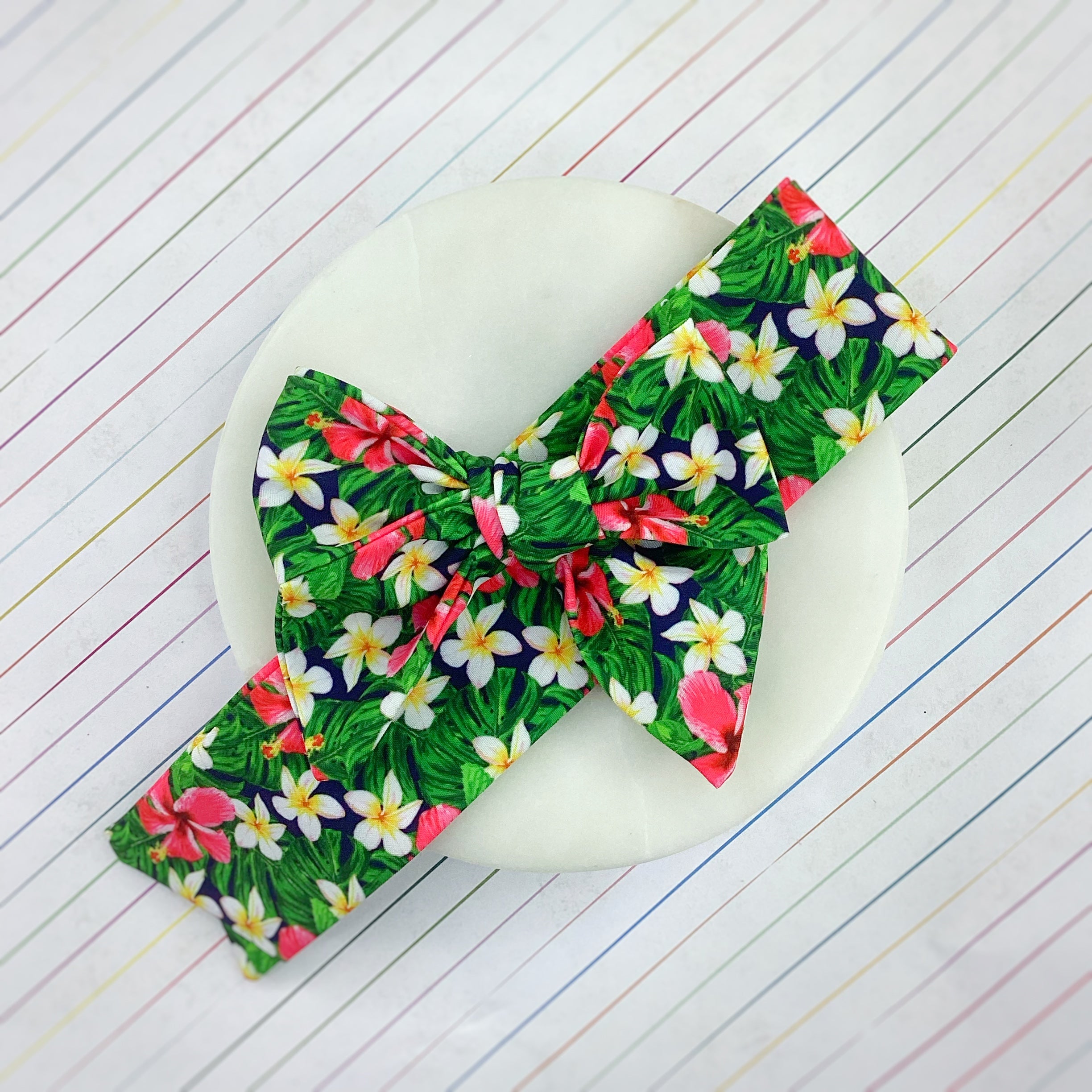 Hawaiian Shirt Bow Strip, Headband and Scrunchie Collection