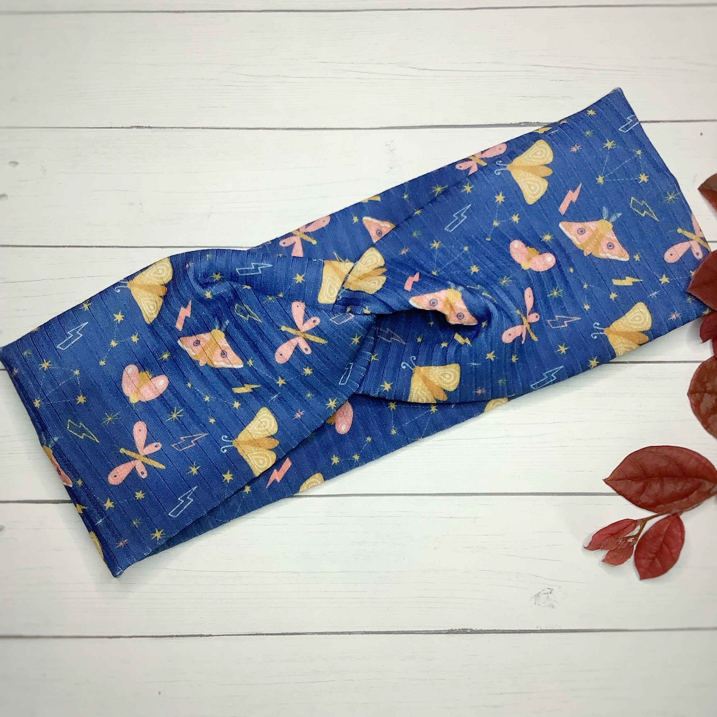 Celestial Moths Bow Strip, Headband and Scrunchie Collection
