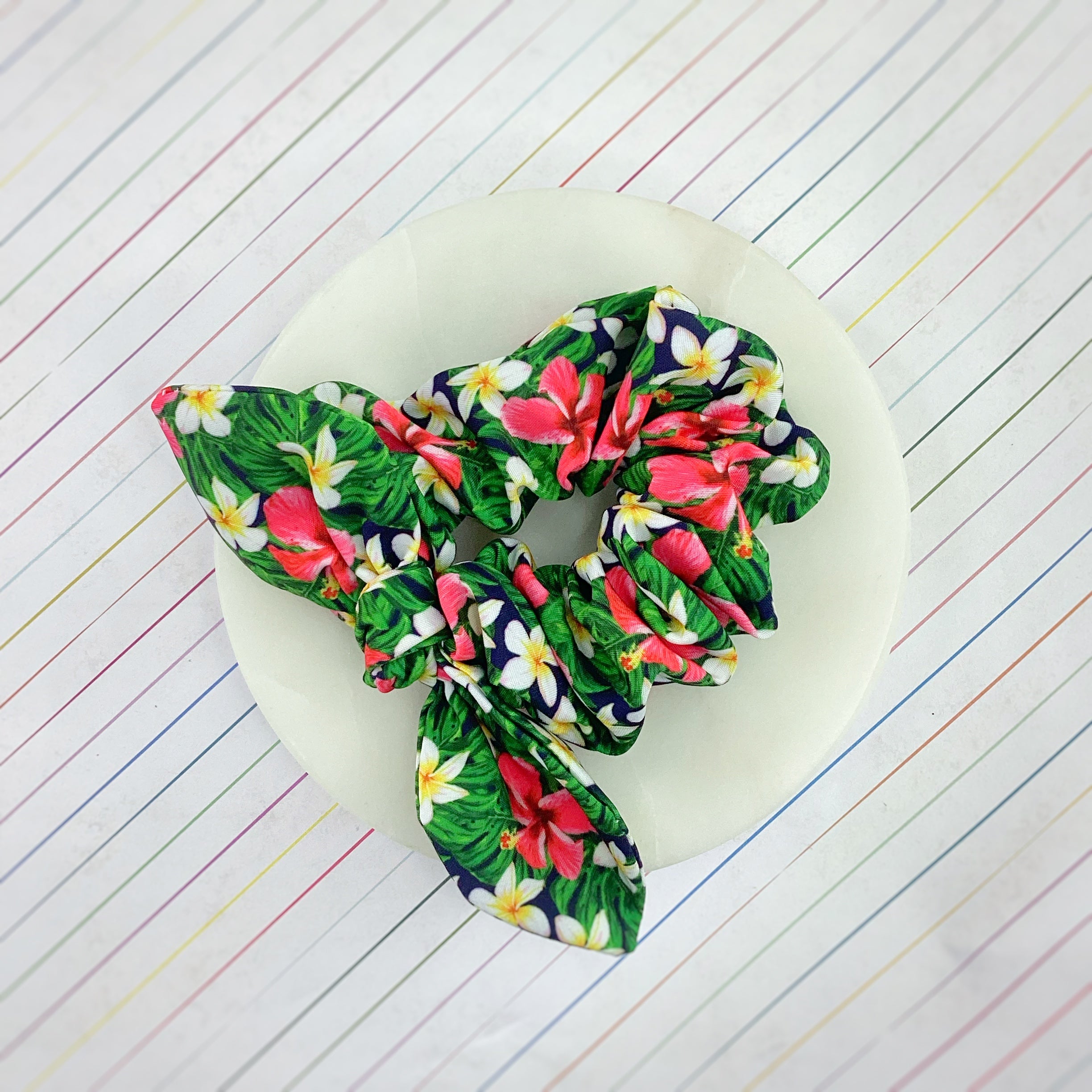 Hawaiian Shirt Bow Strip, Headband and Scrunchie Collection