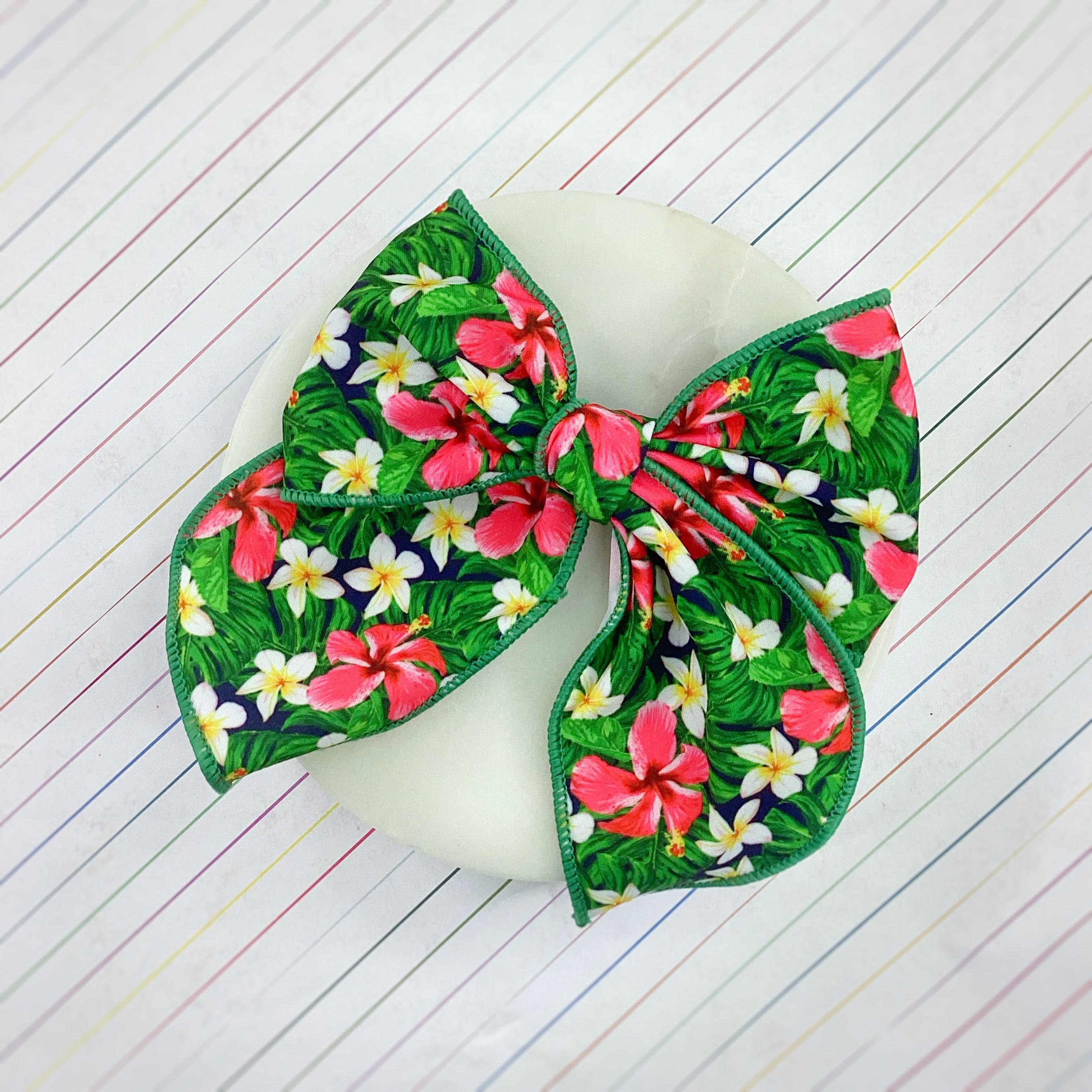 Hawaiian Shirt Bow Strip, Headband and Scrunchie Collection