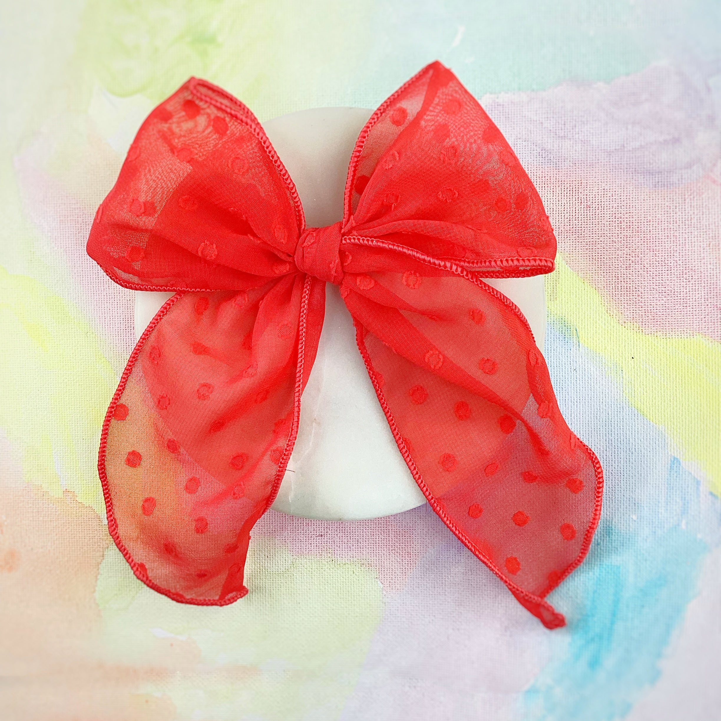 Solid Organza Dot Bow Collection