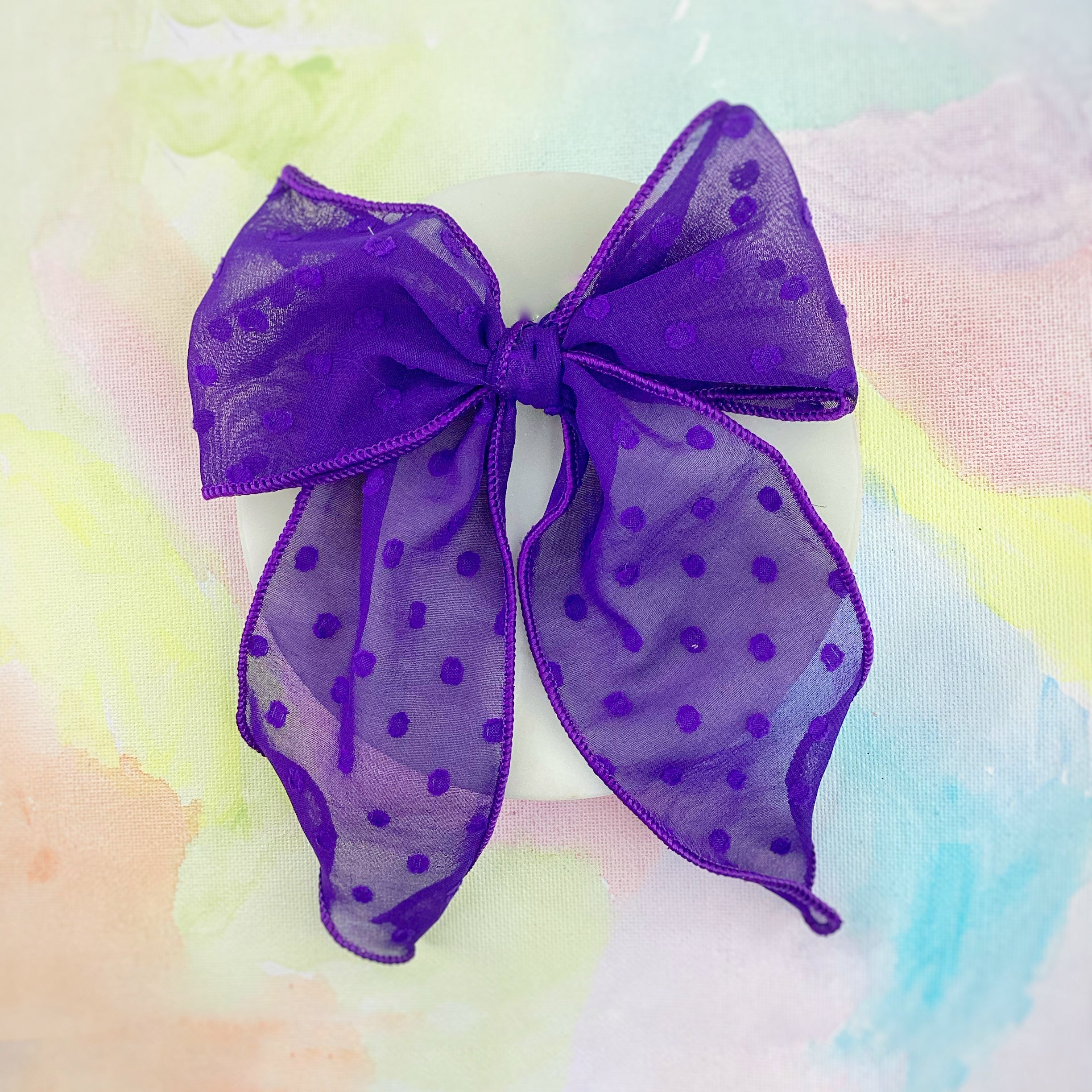 Solid Organza Dot Bow Collection