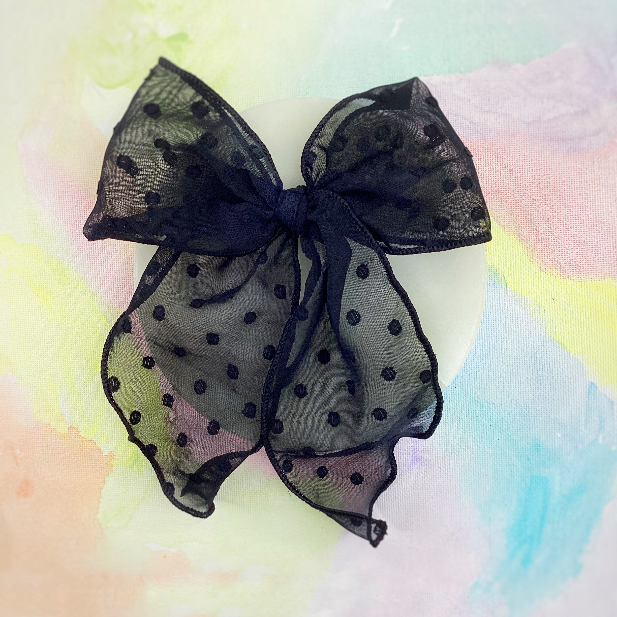 Solid Organza Dot Bow Collection