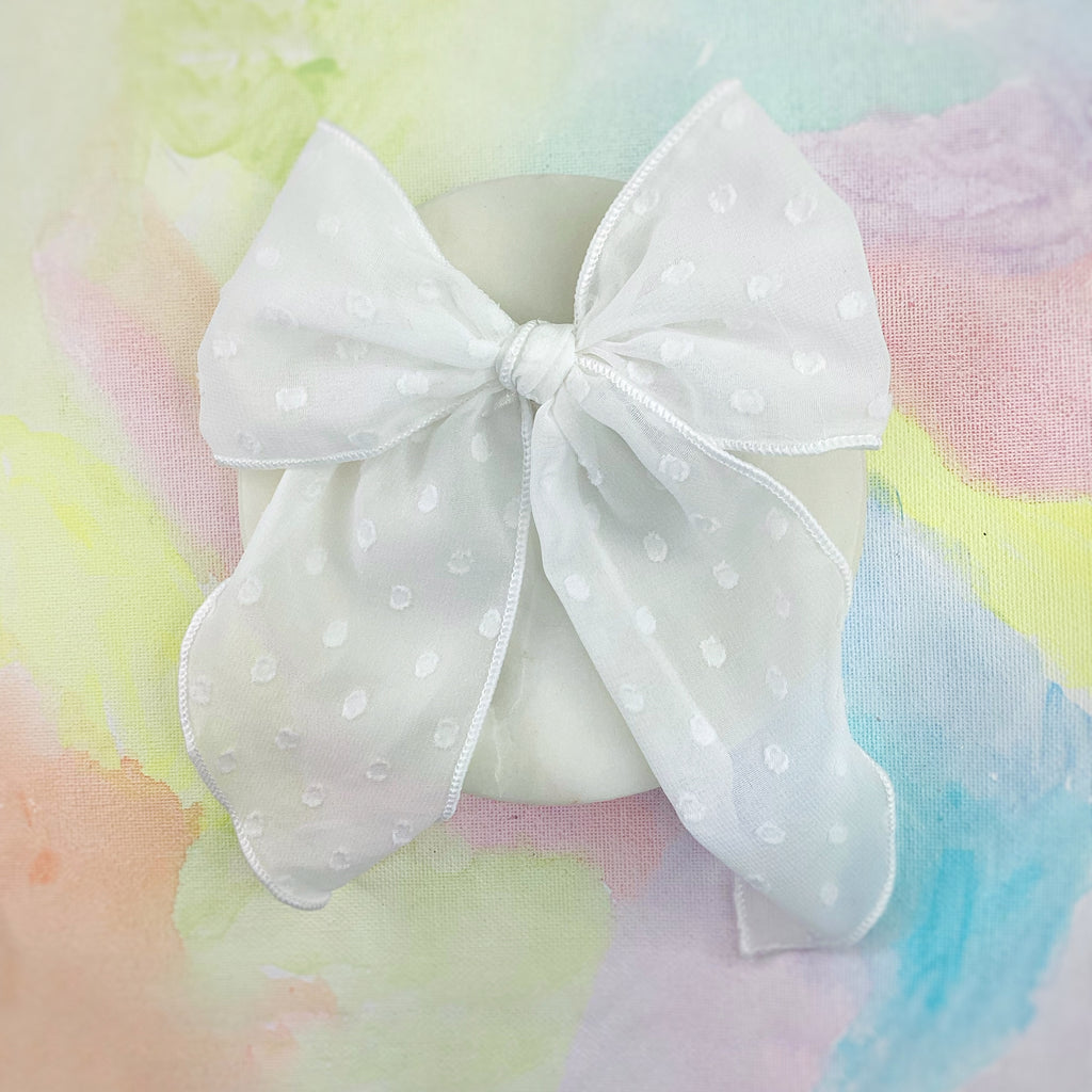 Solid Organza Dot Bow Collection