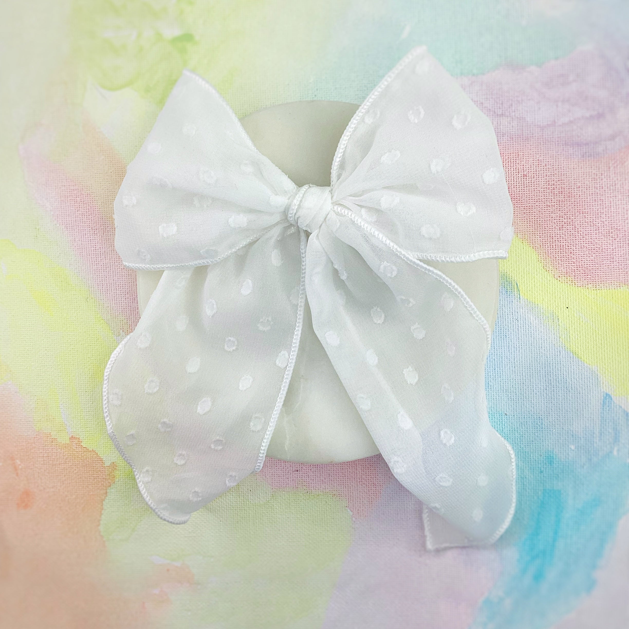Solid Organza Dot Bow Collection