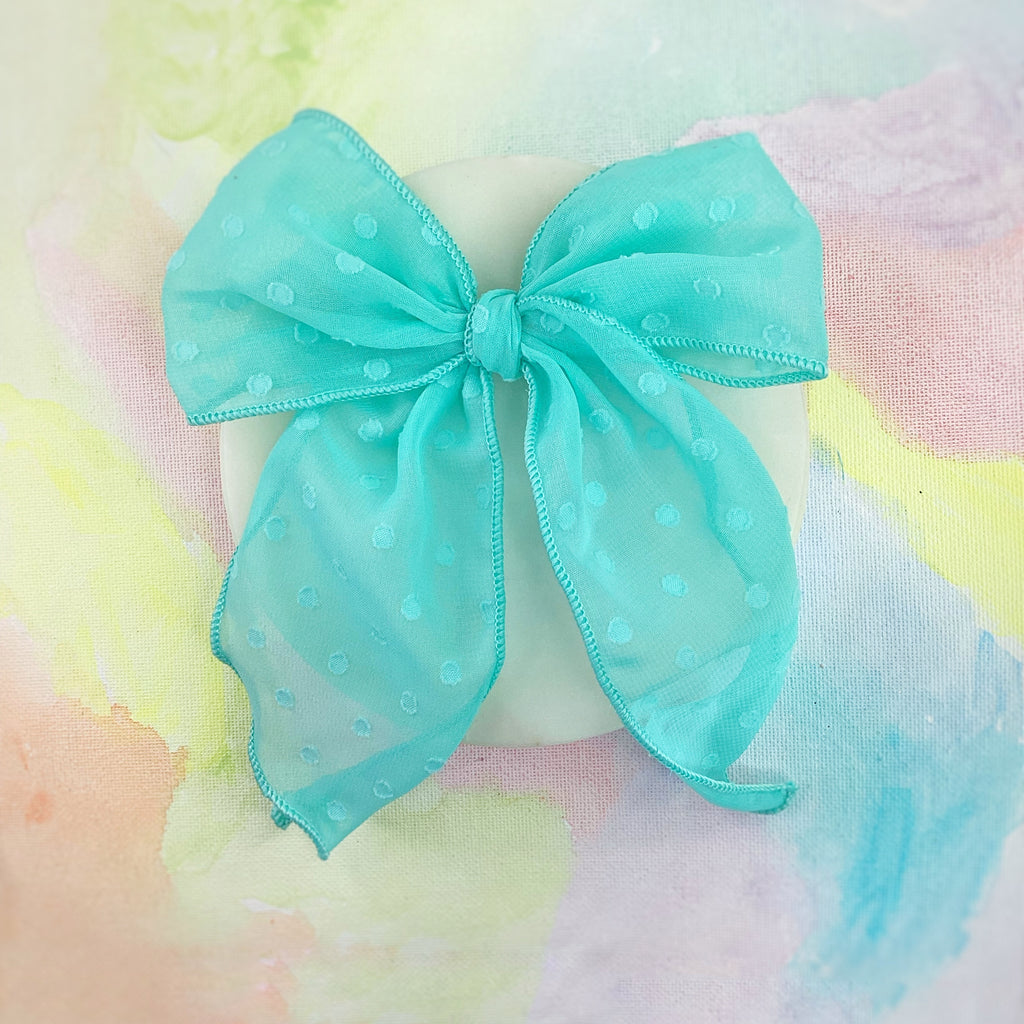 Solid Organza Dot Bow Collection