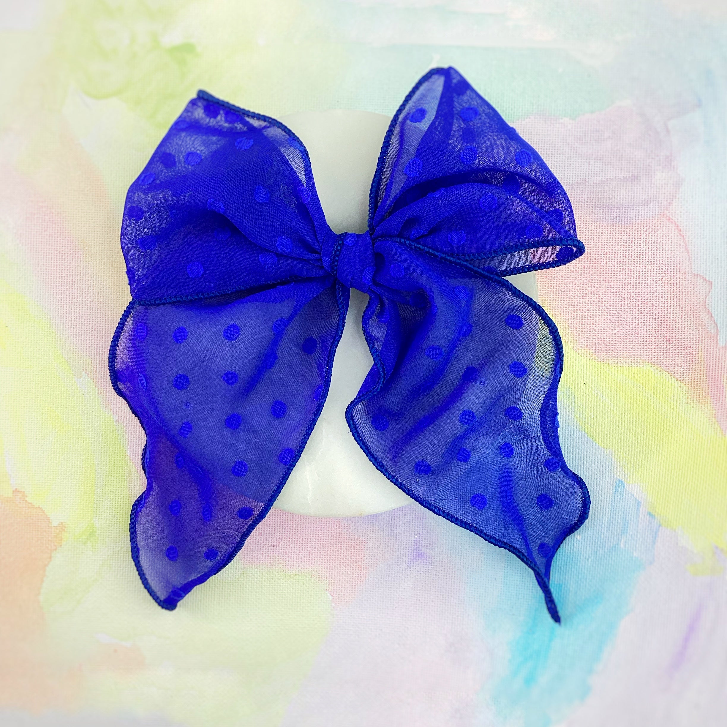 Solid Organza Dot Bow Collection