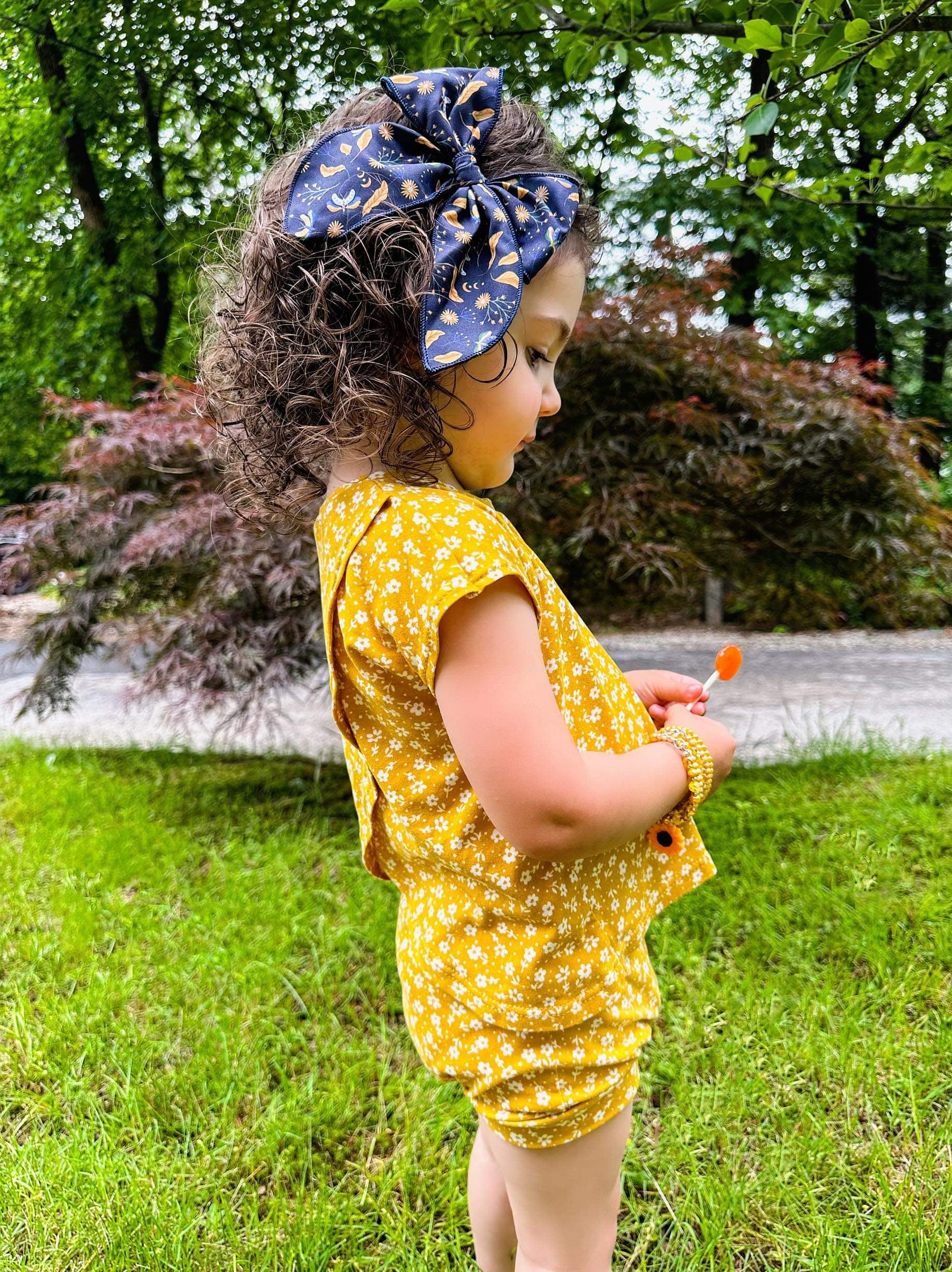 Nocturnal Gardens Bow Strip and Scrunchie Collection