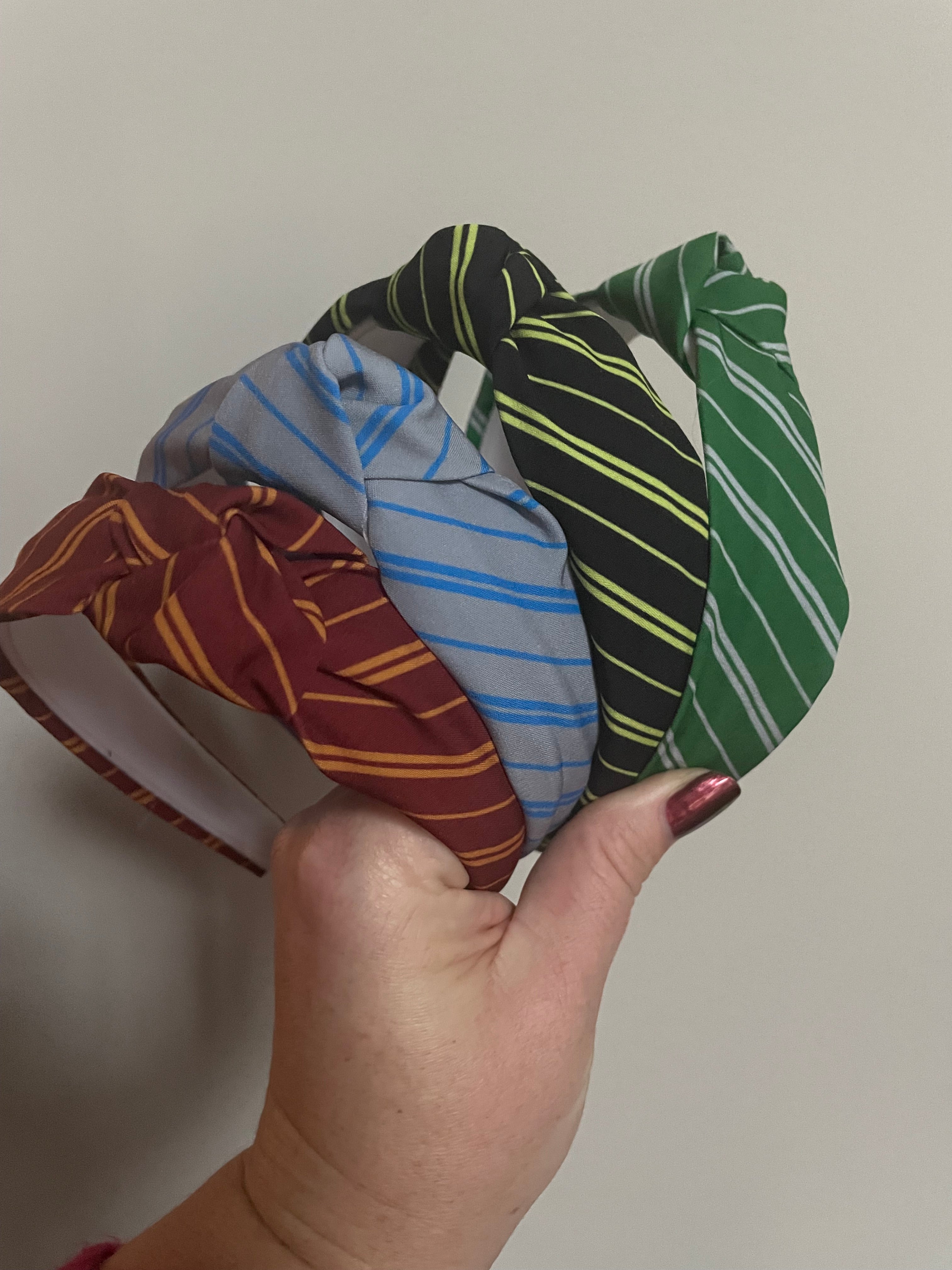 School Stripes Bow Strip, Headband and Scrunchie Collection