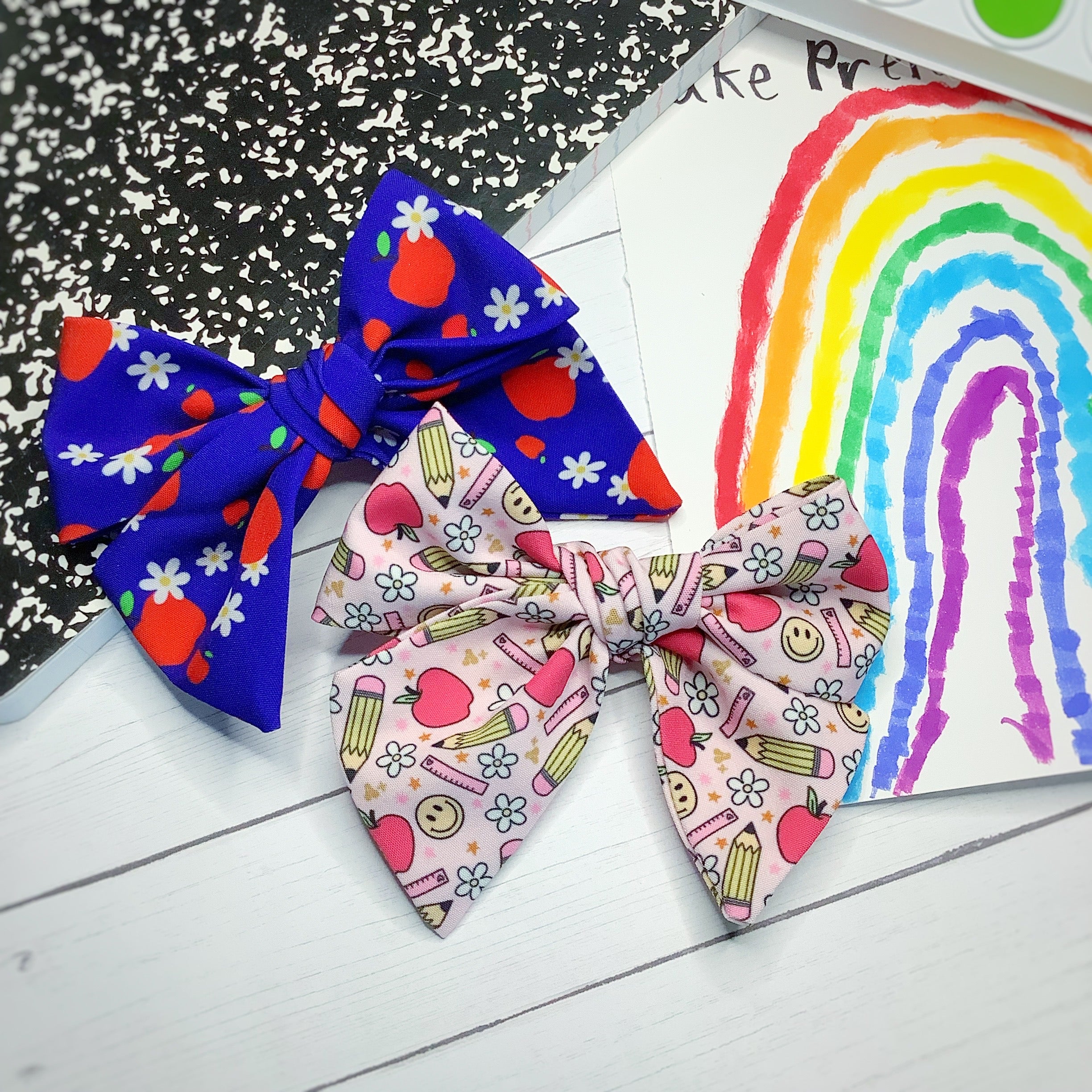 Apple Days Bow Strip, Headband and Scrunchie Collection