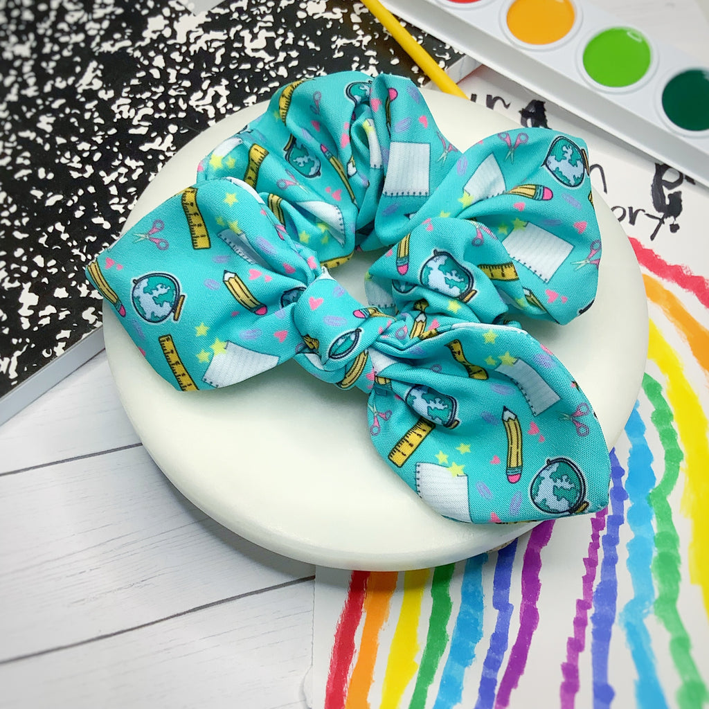 School Subjects Bow Strip and Scrunchie Collection