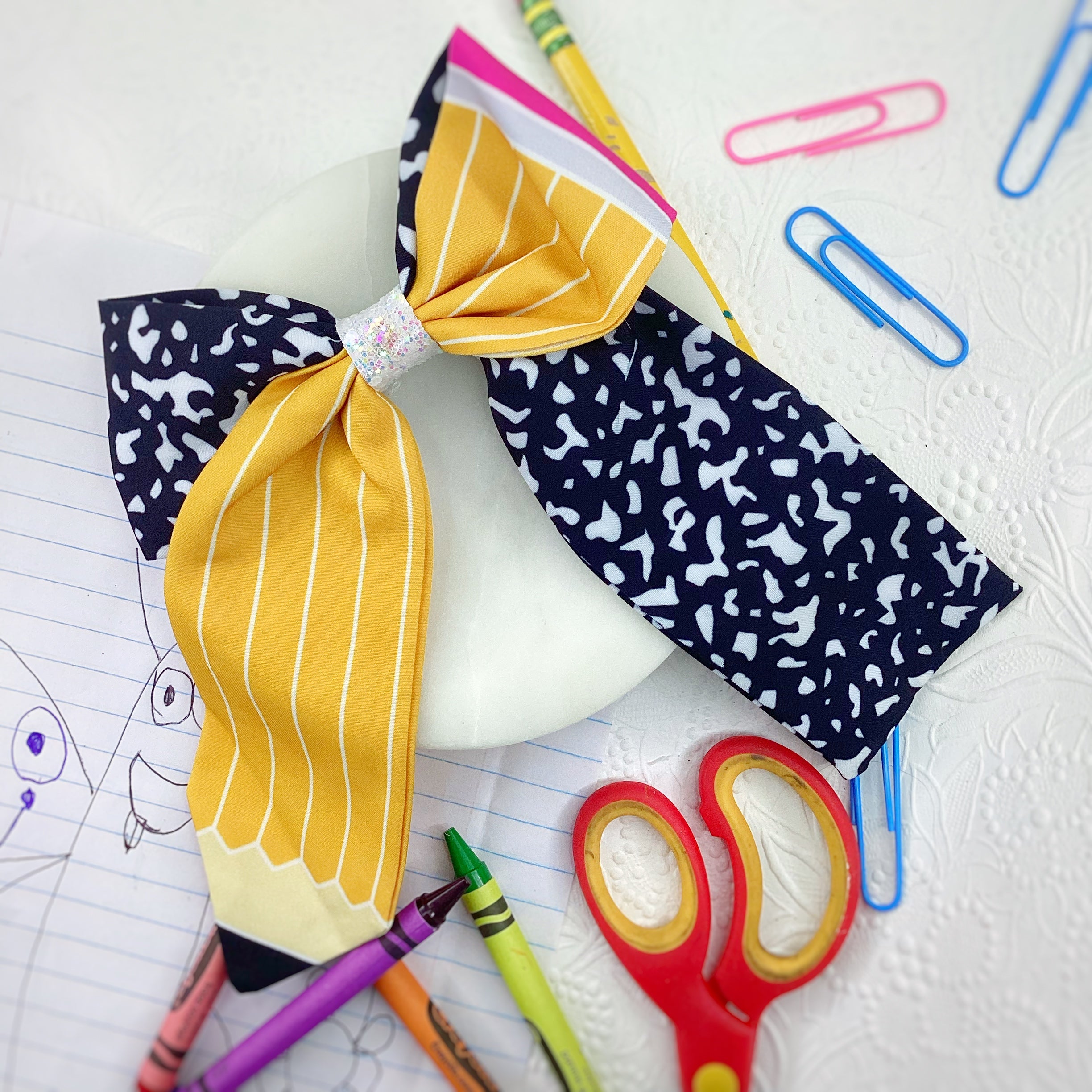 Composition Notebook and Pencils Coquette Bows