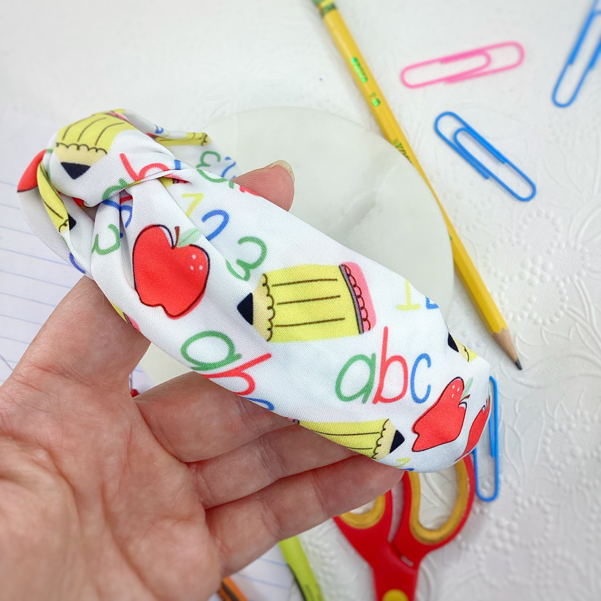 ABC 123 School Bow Strip and Headband Collection