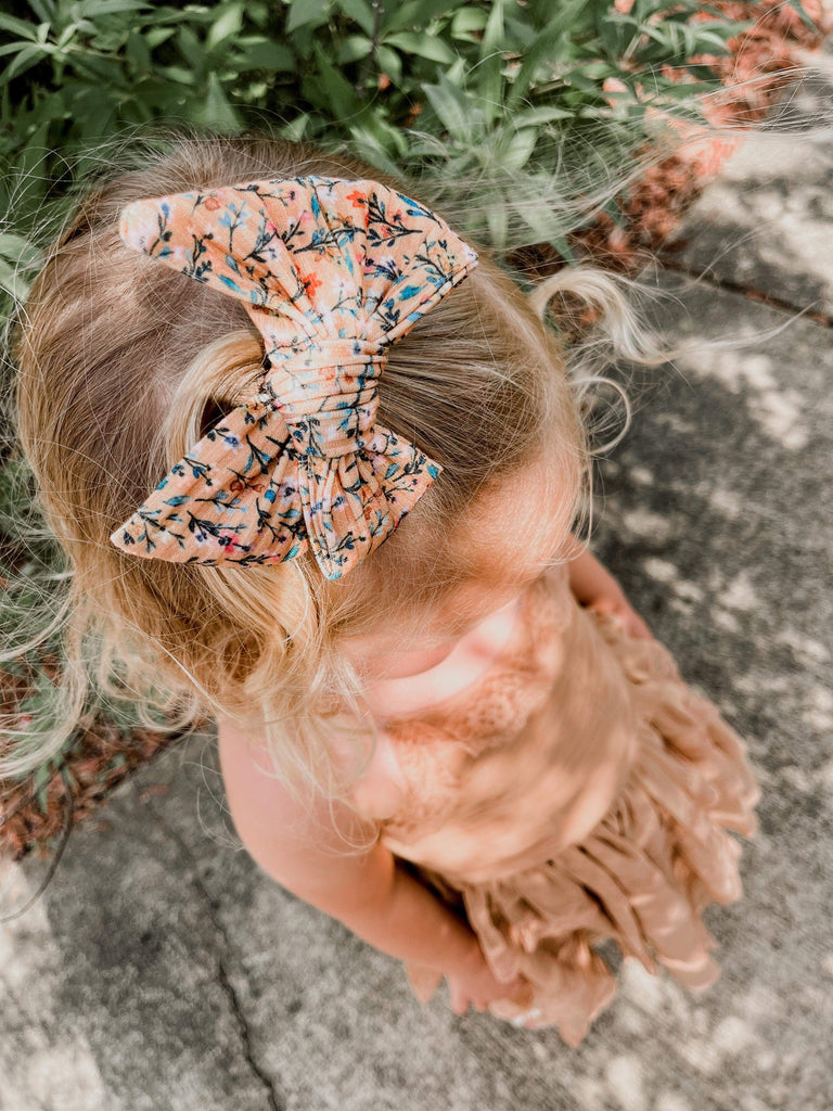 Mustard Bramble Quinn Scrunchie, Headband and Bow Collection