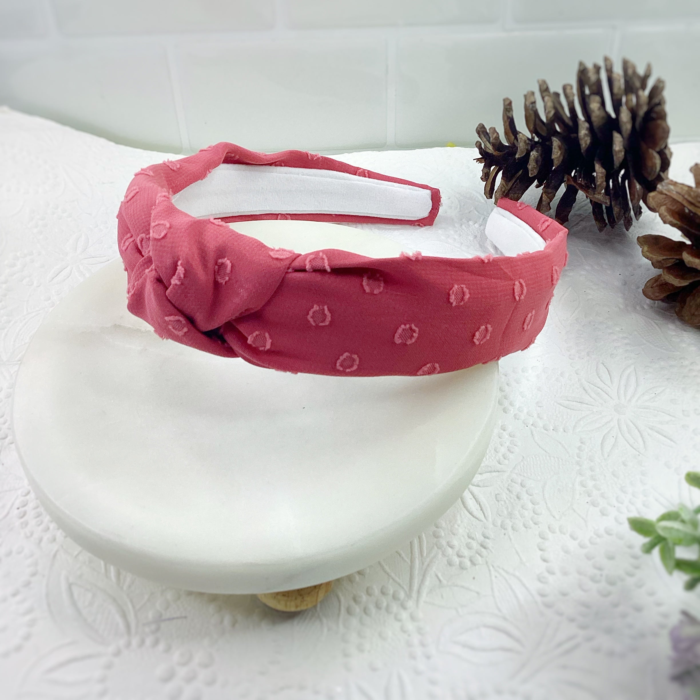 Fall Colors Solid Organza Dot Bow and Headband Collection