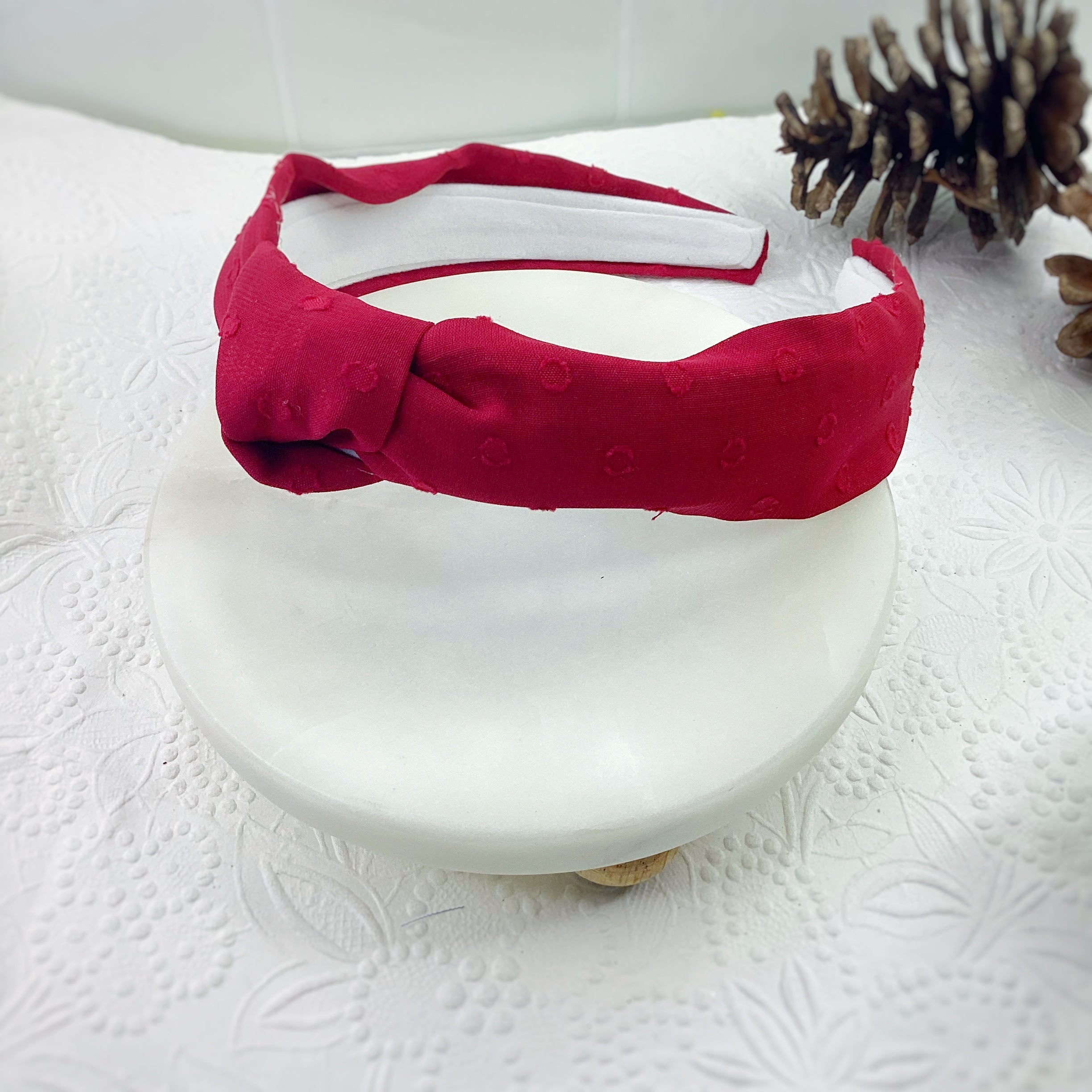 Fall Colors Solid Organza Dot Bow and Headband Collection