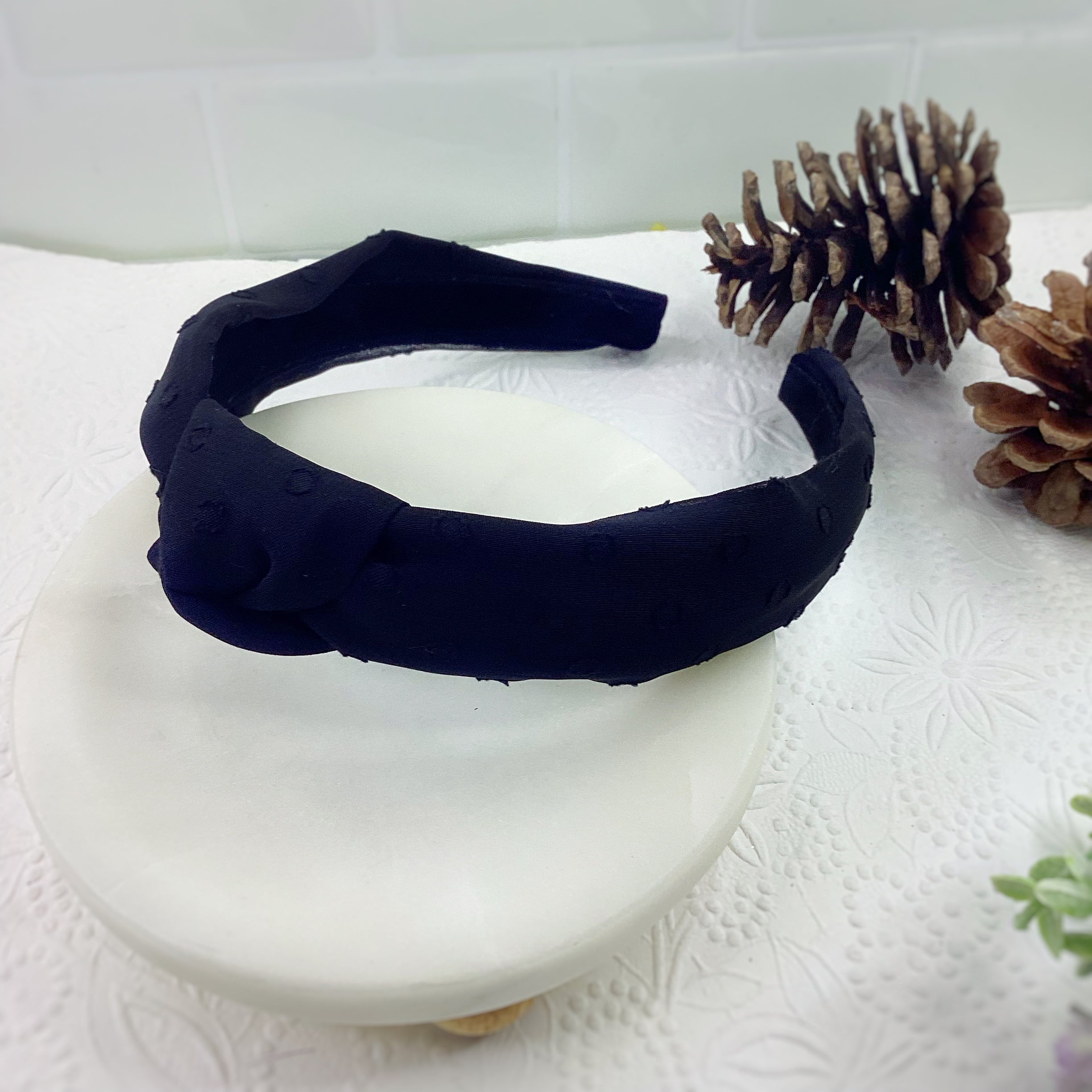 Fall Colors Solid Organza Dot Bow and Headband Collection