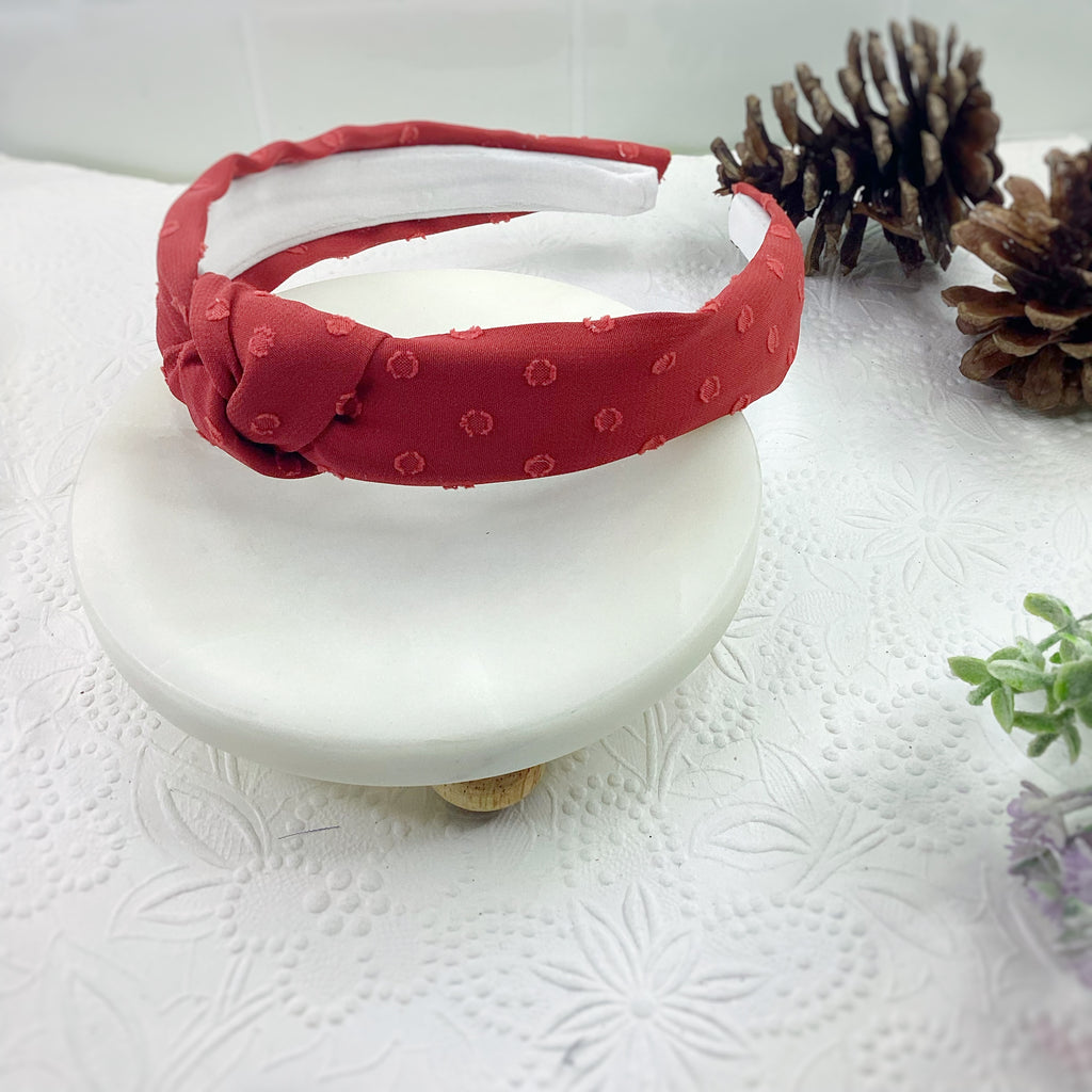Fall Colors Solid Organza Dot Bow and Headband Collection