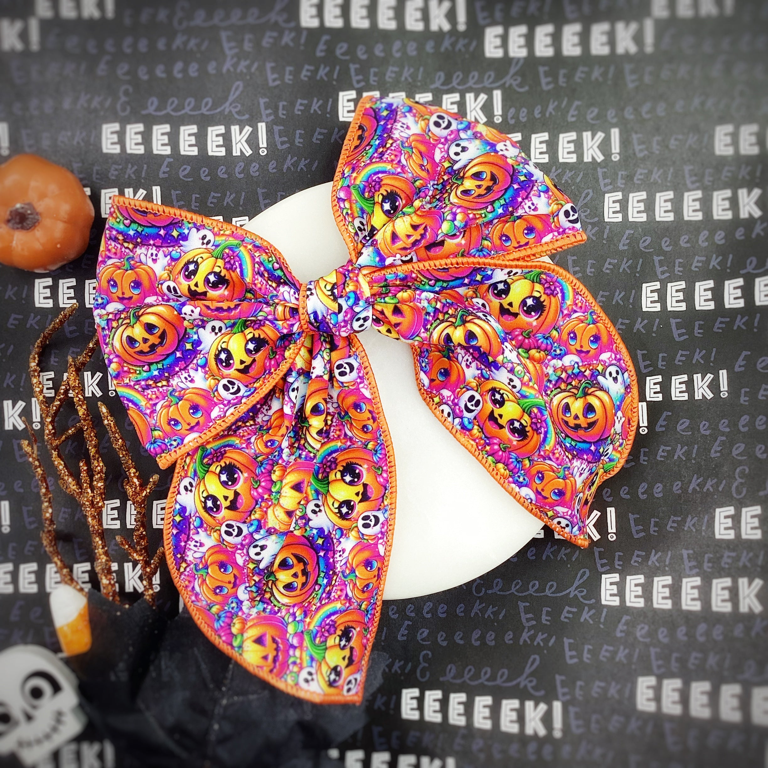 Bright Adorable Halloween Bow Strip Collection
