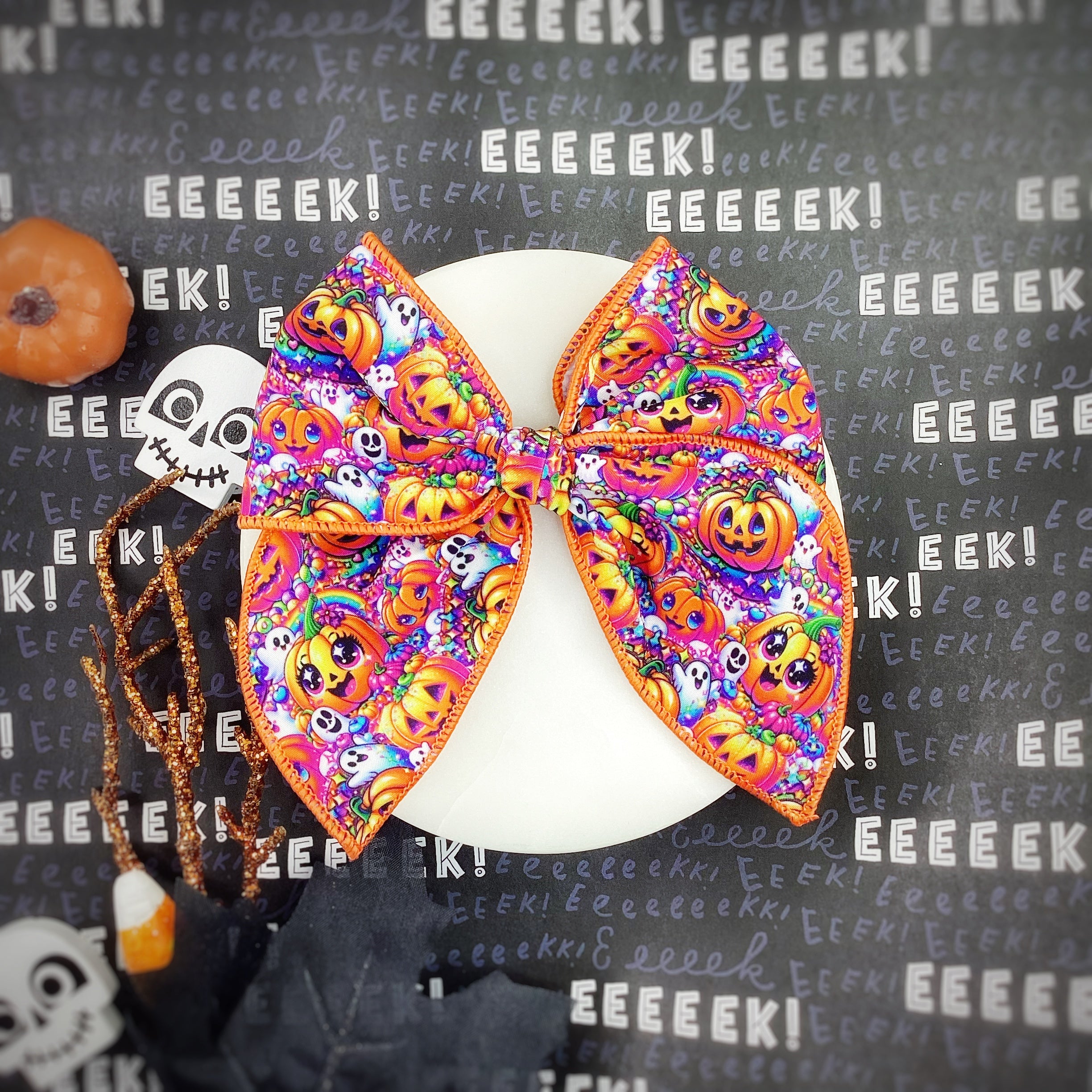 Bright Adorable Halloween Bow Strip Collection